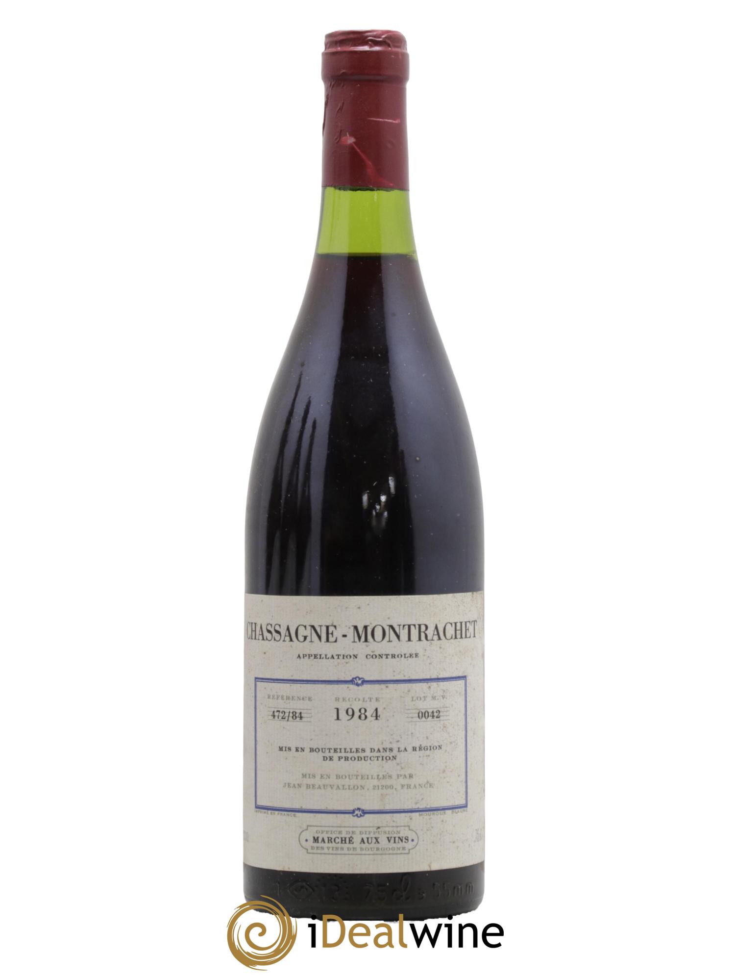 Chassagne-Montrachet Jean Beauvallon 1984 - Lotto di 1 bottiglia - 0