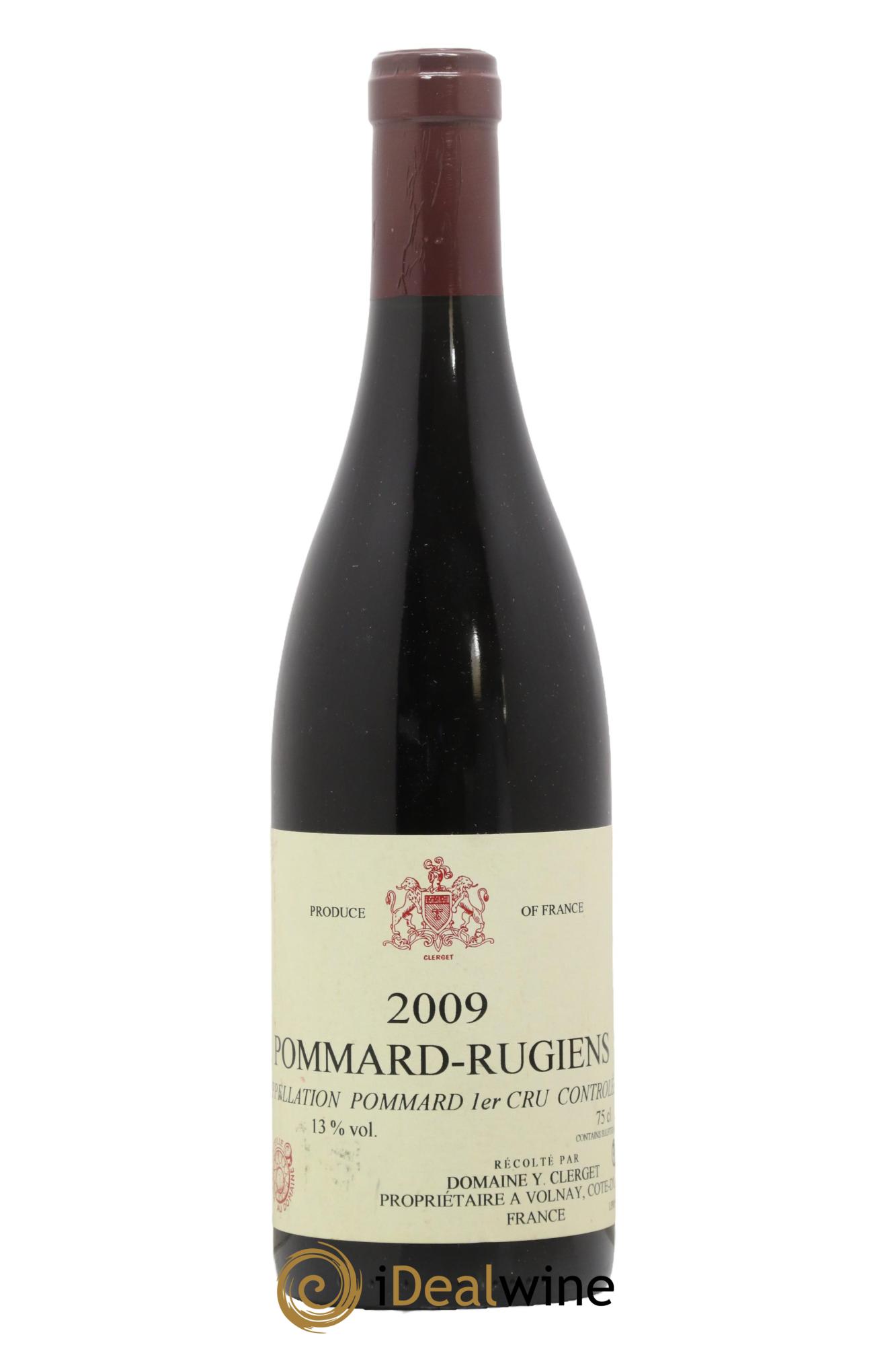 Pommard 1er Cru Les Rugiens Domaine Y Clerget 2009 - Lotto di 1 bottiglia - 0