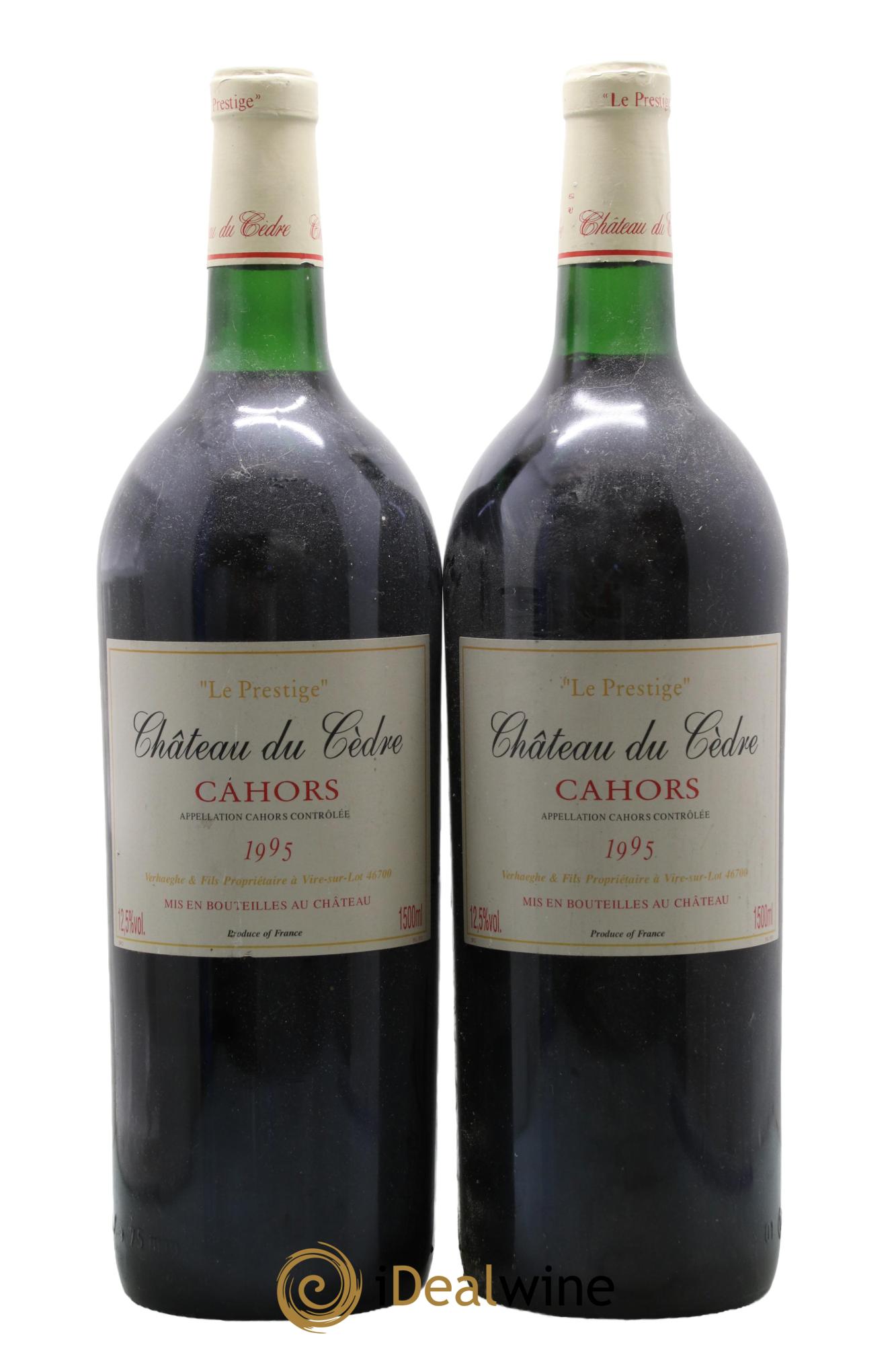 Cahors  Château du Cèdre Pascal et Jean-Marc Verhaeghe 1995 - Lotto di 2 magnum - 0