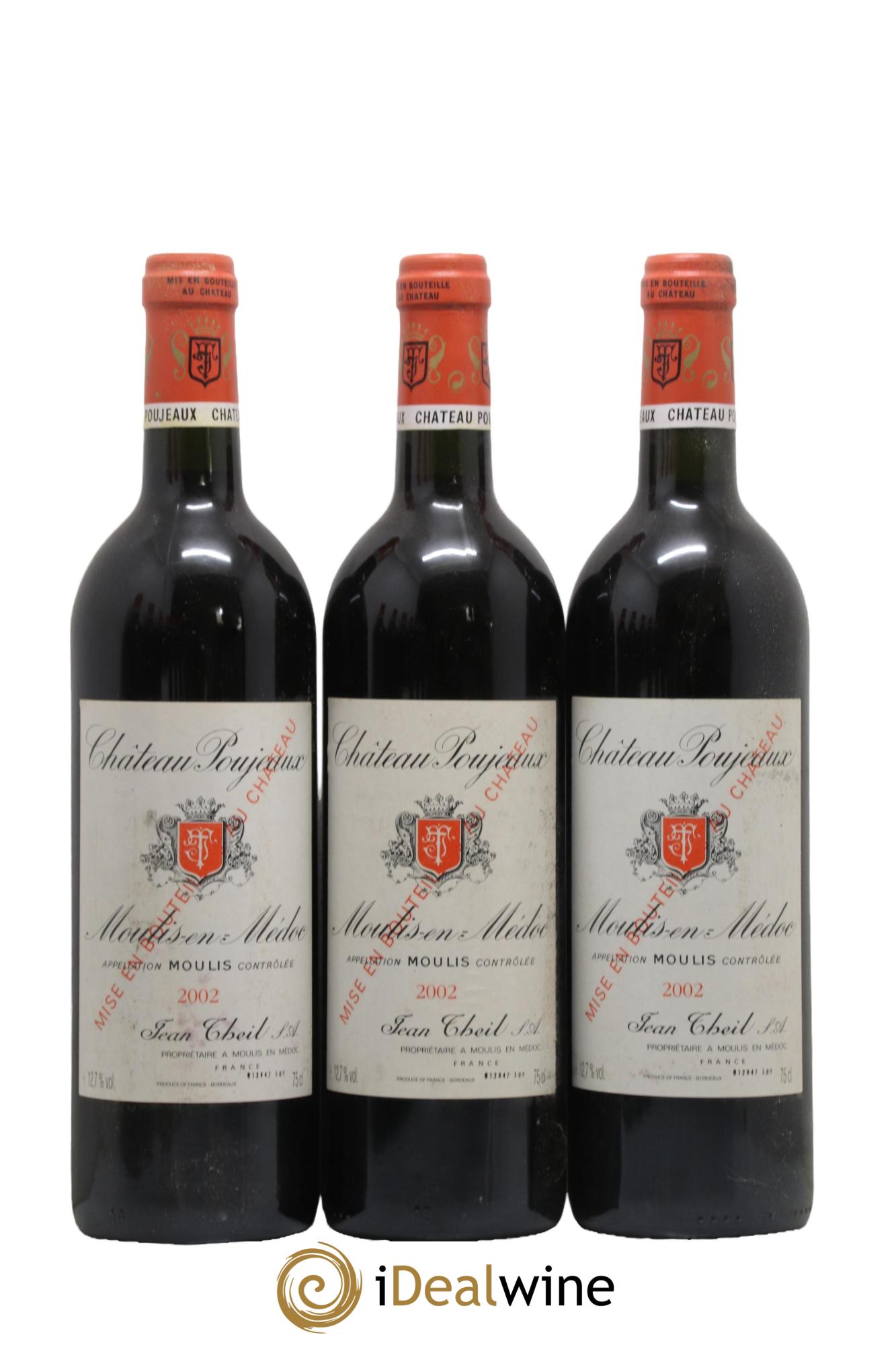 Château Poujeaux 2002 - Posten von 12 Flaschen - 1