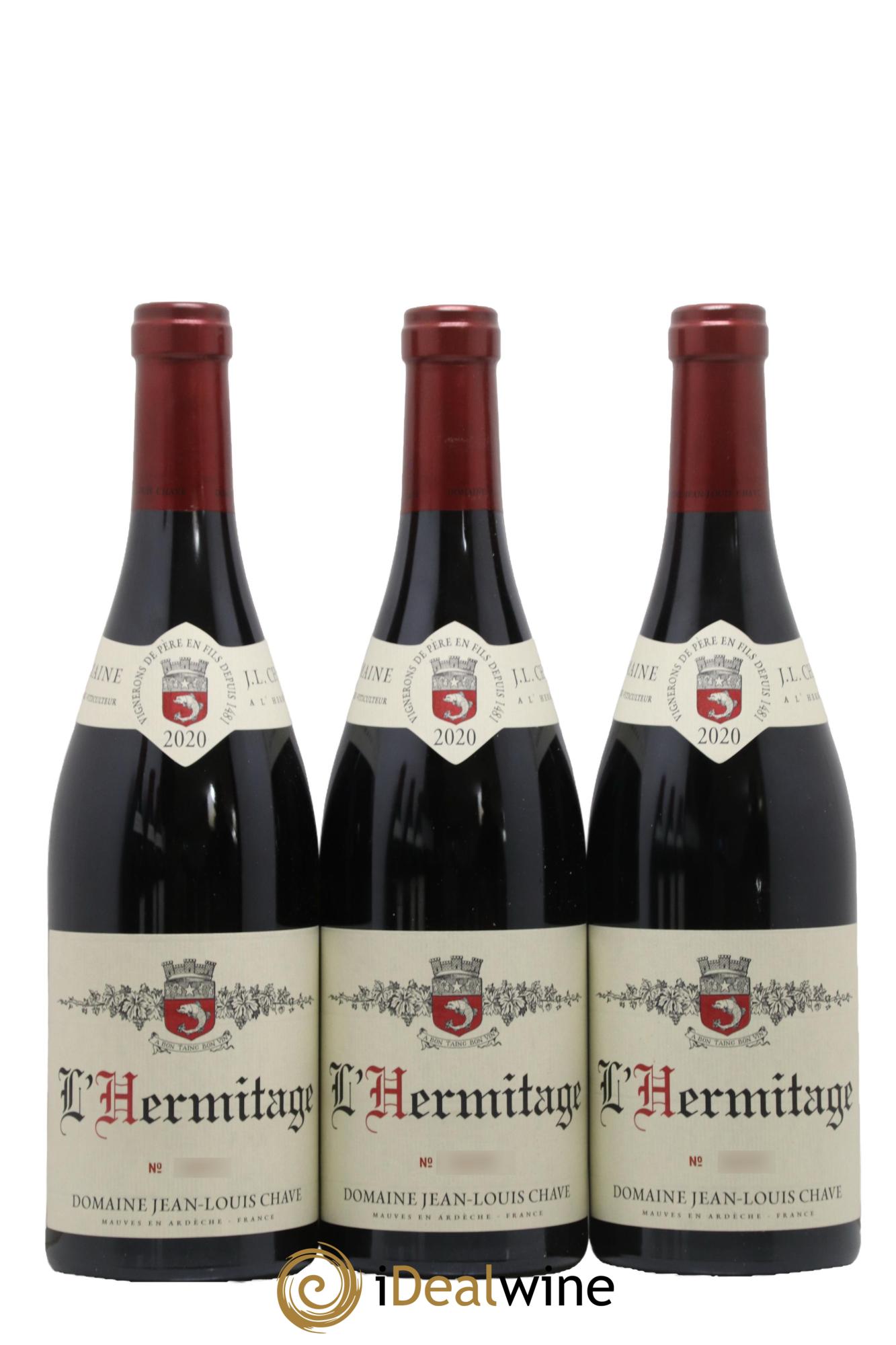 Hermitage Jean-Louis Chave 2020 - Lot de 6 bouteilles - 1