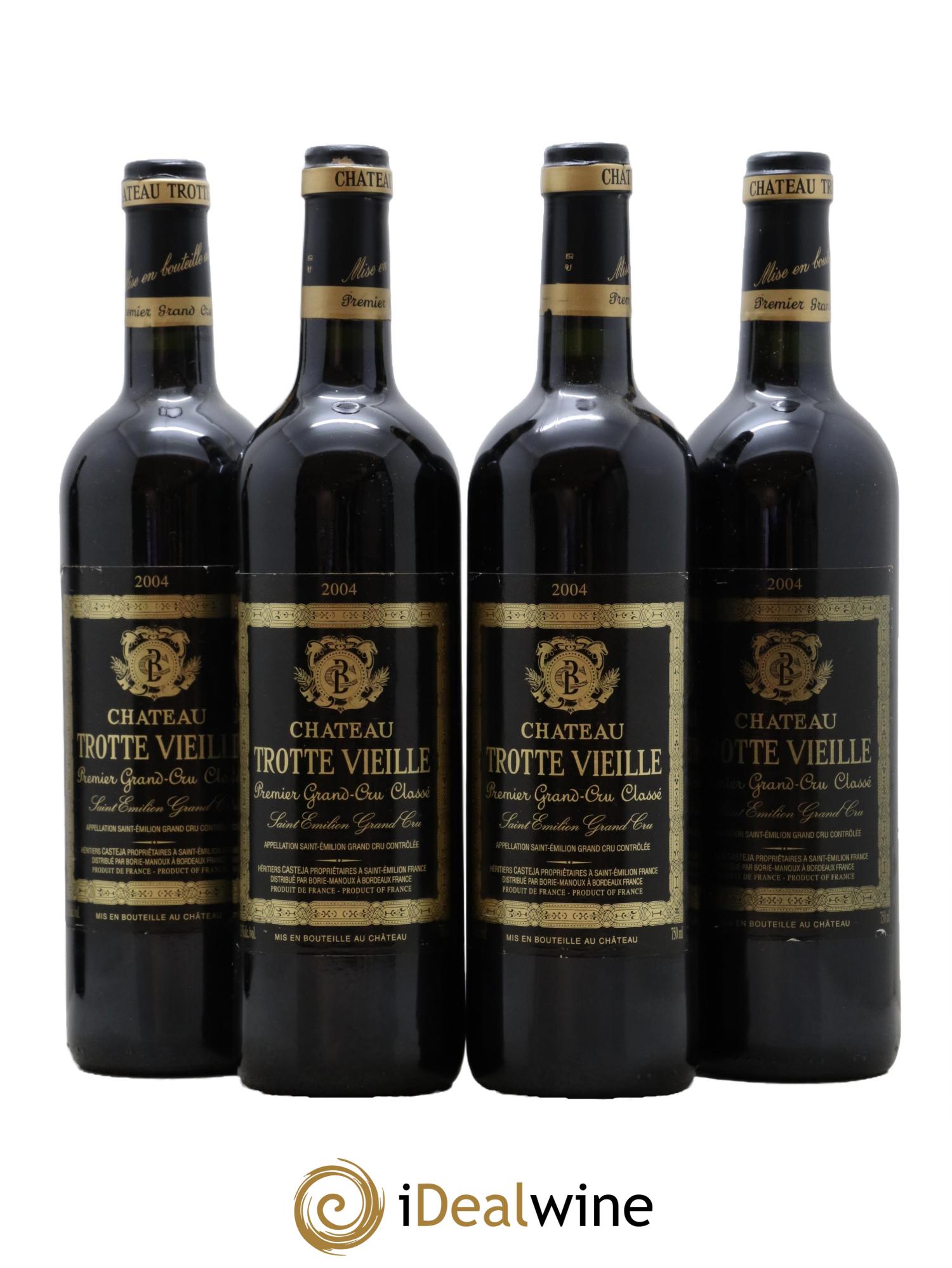 Château Trotte Vieille 1er Grand Cru Classé B 2004 - Posten von 4 Flaschen - 0