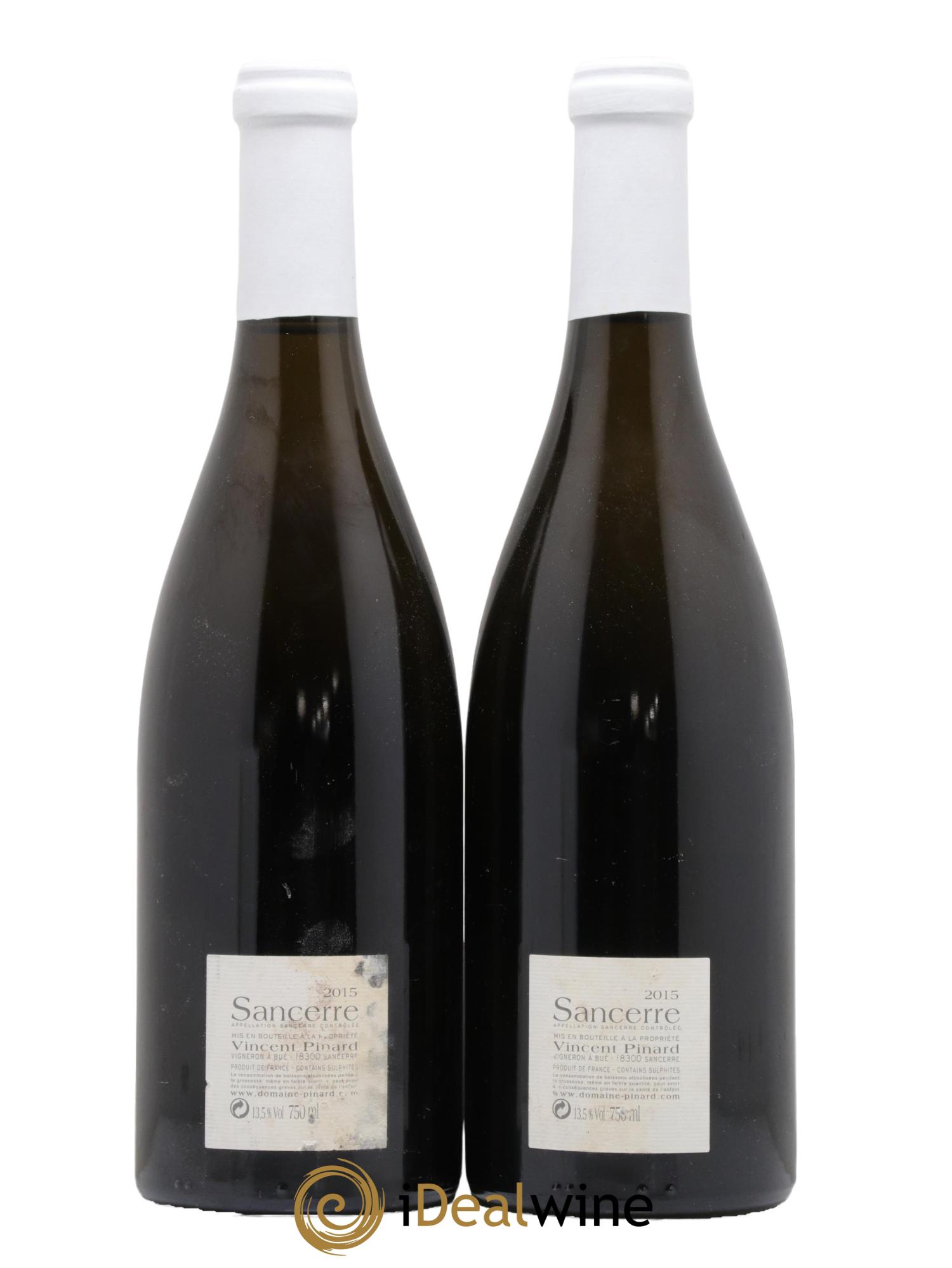 Sancerre Petit Chemarin Vincent Pinard 2015 - Lot of 2 bottles - 1