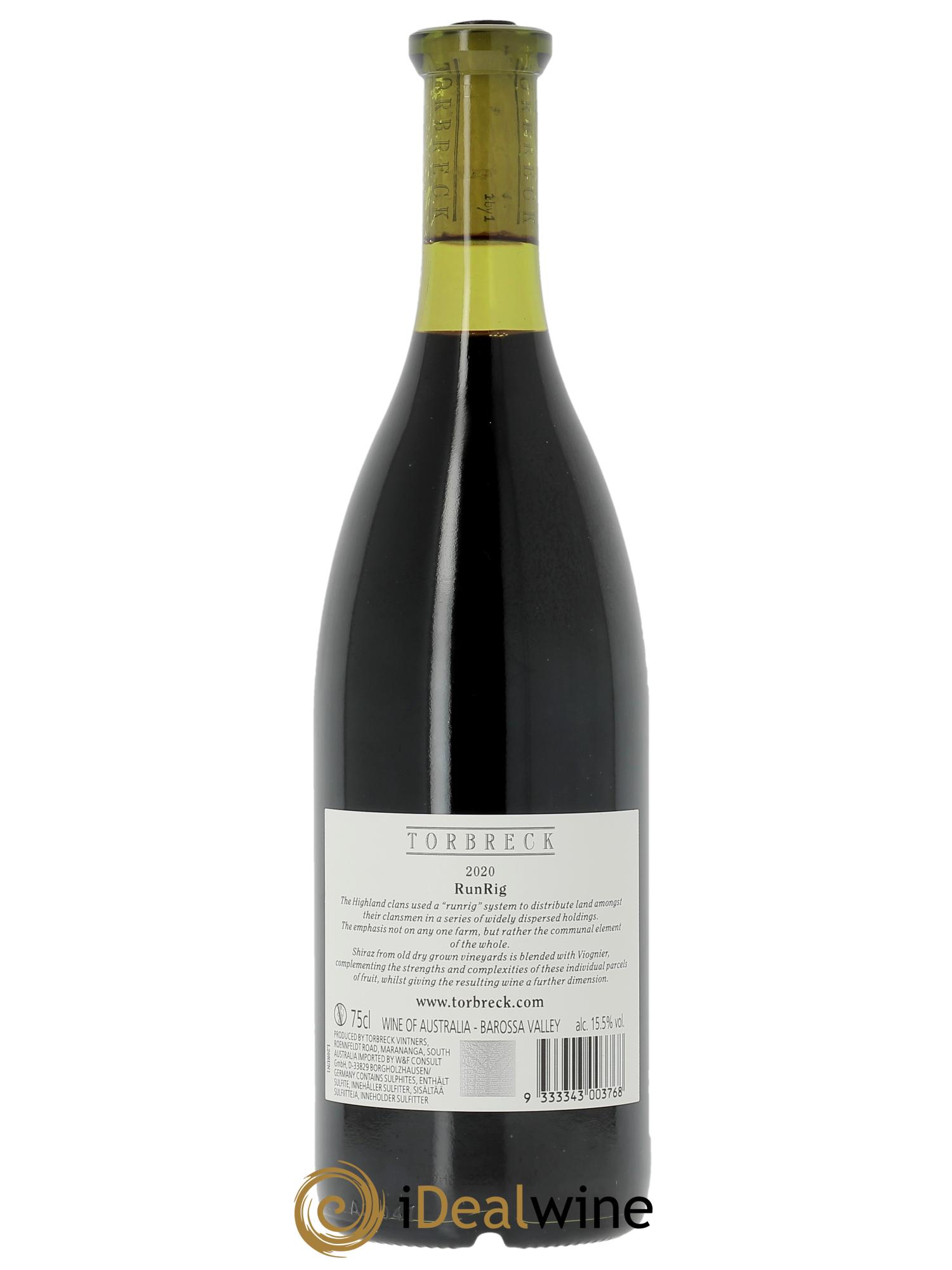 Barossa Valley Torbreck Runrig  2020 - Posten von 1 Flasche - 1