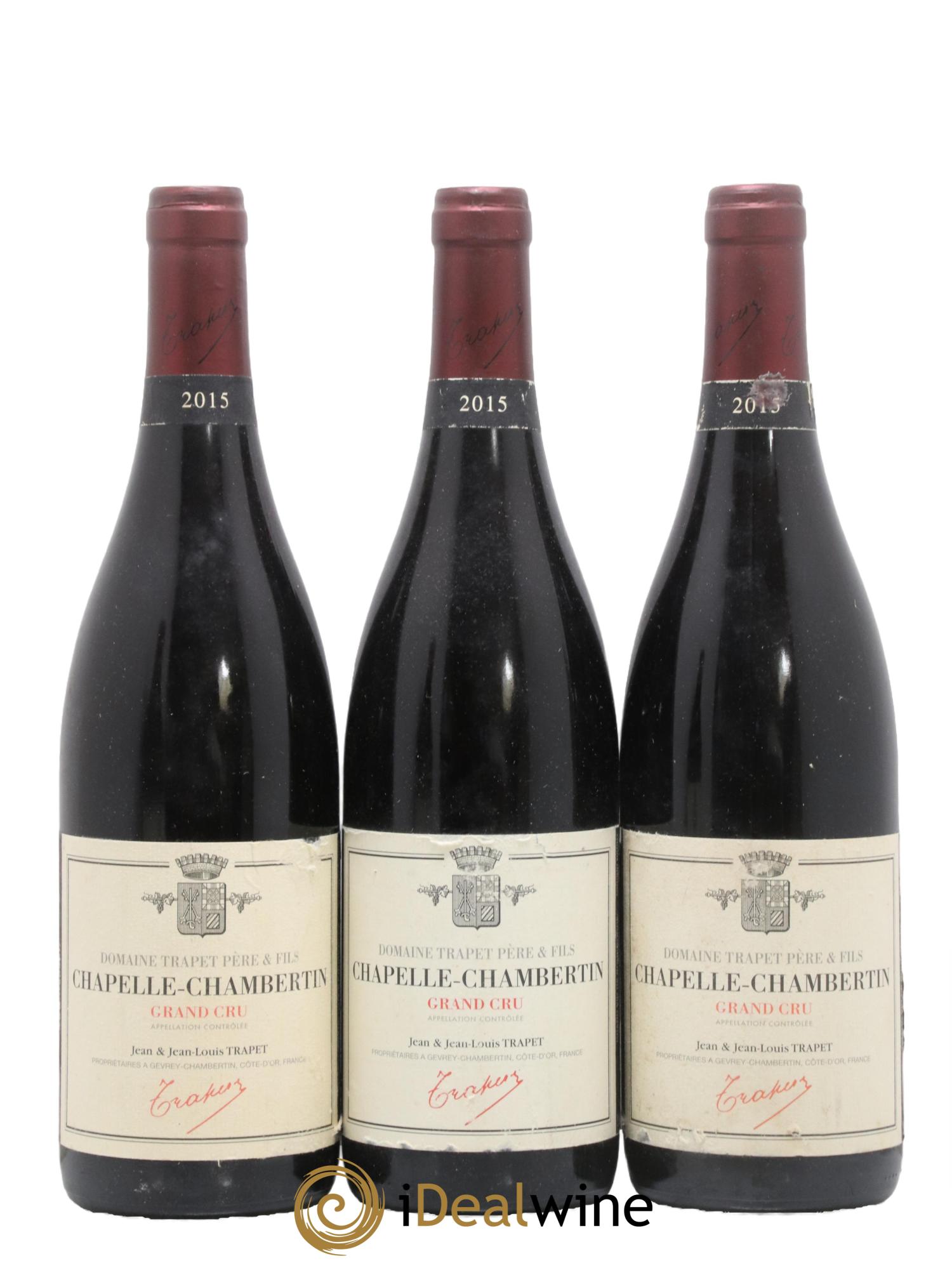 Chapelle-Chambertin Grand Cru Domaine Trapet 2015 - Lot de 3 bouteilles - 0