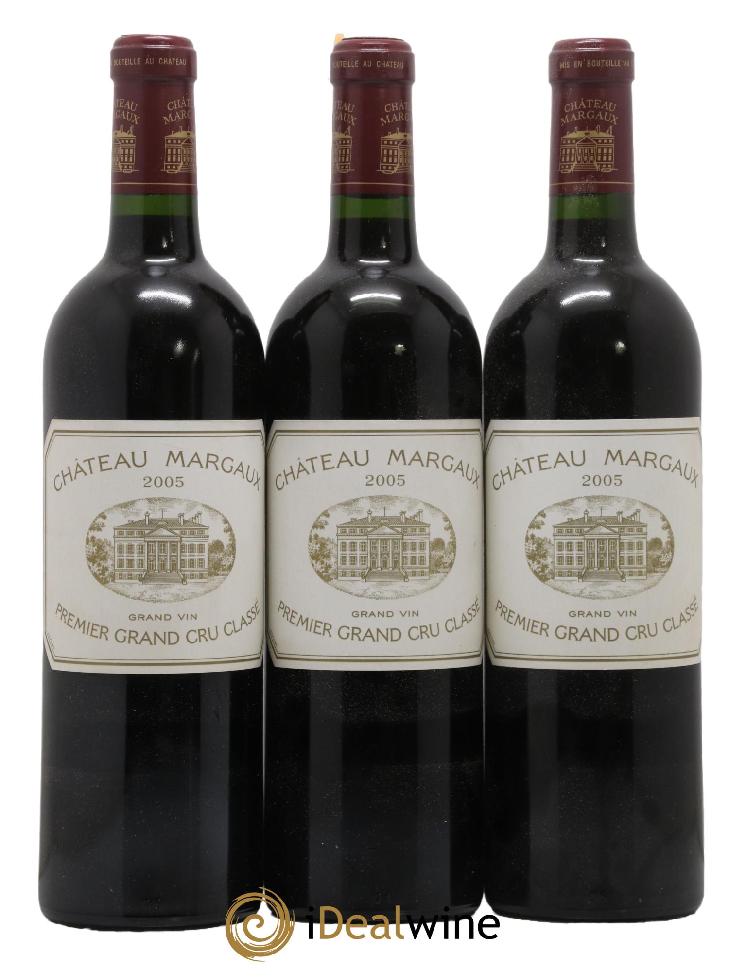 Château Margaux 1er Grand Cru Classé 2005 - Posten von 3 Flaschen - 0