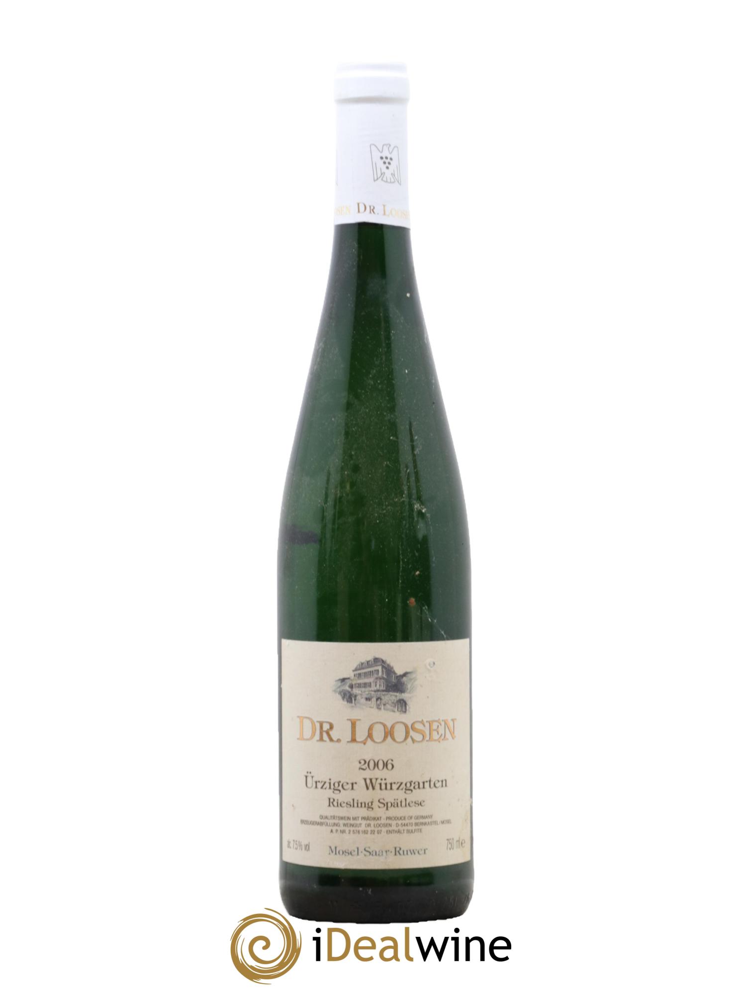 Allemagne Riesling Spatlese Urziger Wurzgarten Dr Loosen 2006 - Posten von 1 Flasche - 0