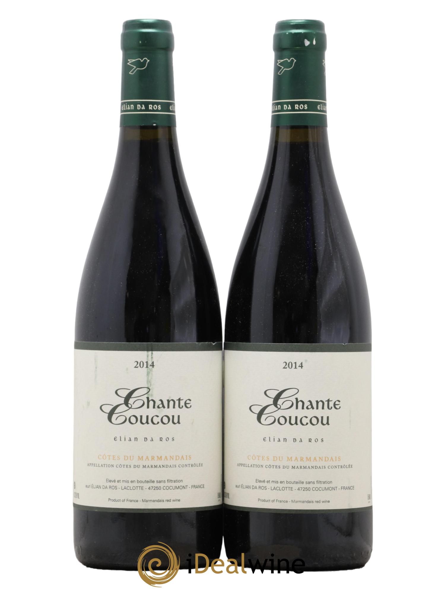 Côtes du Marmandais Chante Coucou Elian Da Ros (Domaine) 2014 - Lotto di 2 bottiglie - 0