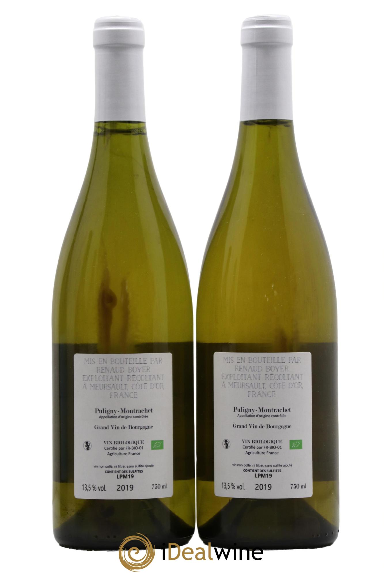 Puligny-Montrachet Les Reuchaux Renaud Boyer 2019 - Lot de 2 bouteilles - 1