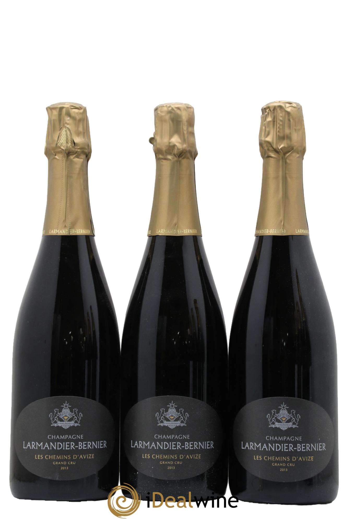 Les Chemins d'Avize Grand Cru Extra-Brut Larmandier-Bernier 2013 - Posten von 3 Flaschen - 0