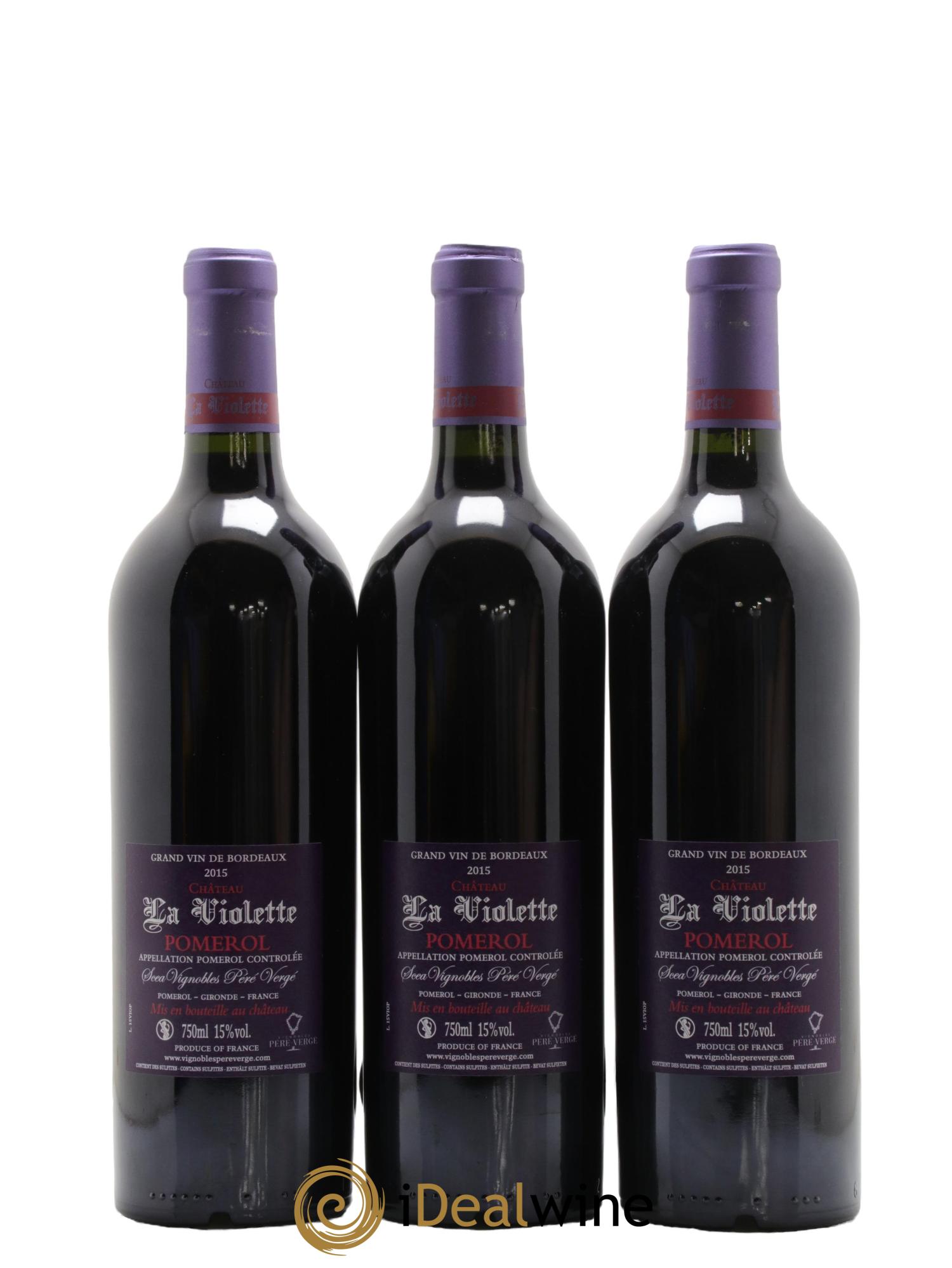 Château la Violette 2015 - Lot de 6 bouteilles - 4