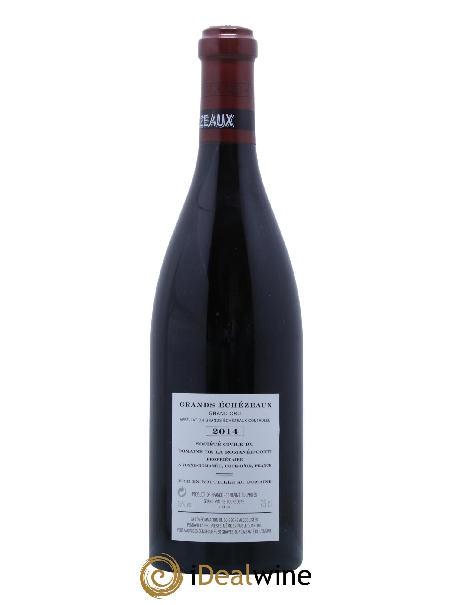 Grands-Echezeaux Grand Cru Domaine de la Romanée-Conti  2014 - Posten von 1 Flasche - 1