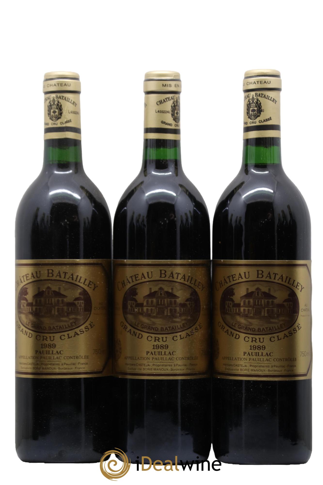 Château Batailley 5ème Grand Cru Classé 1989 - Posten von 12 Flaschen - 2