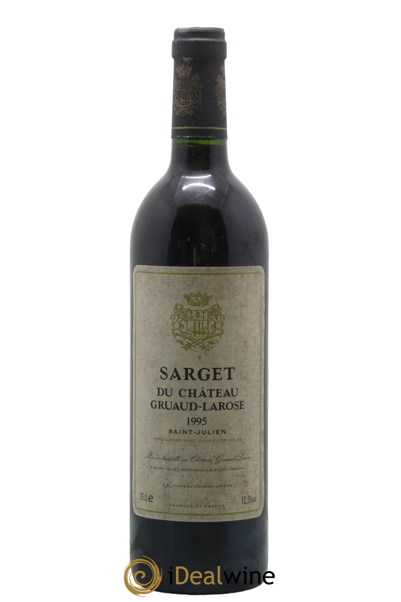 Sarget de Gruaud Larose Second Vin 1995 - Posten von 1 Flasche - 0