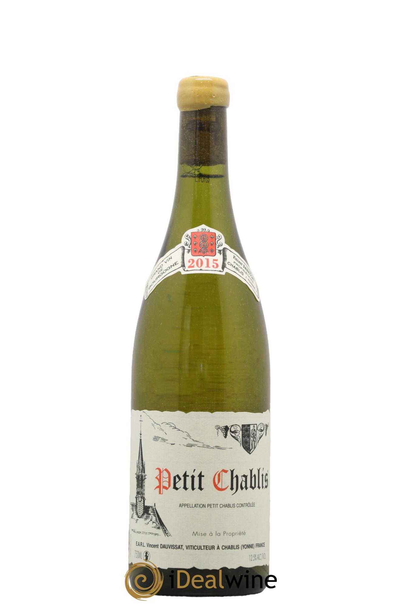 Petit Chablis Vincent Dauvissat (Domaine) 2015 - Lot of 1 bottle - 0