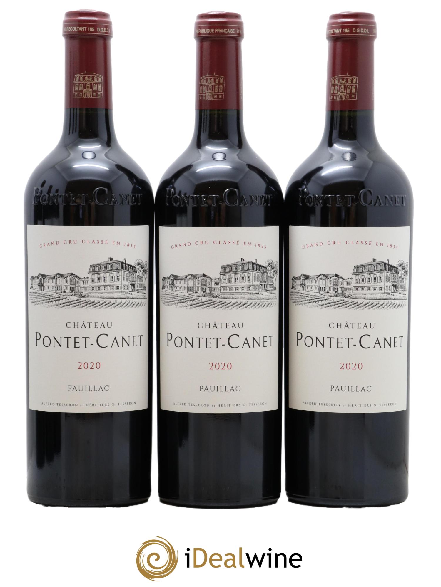 Château Pontet Canet 5ème Grand Cru Classé 2020 - Lot de 6 bouteilles - 2