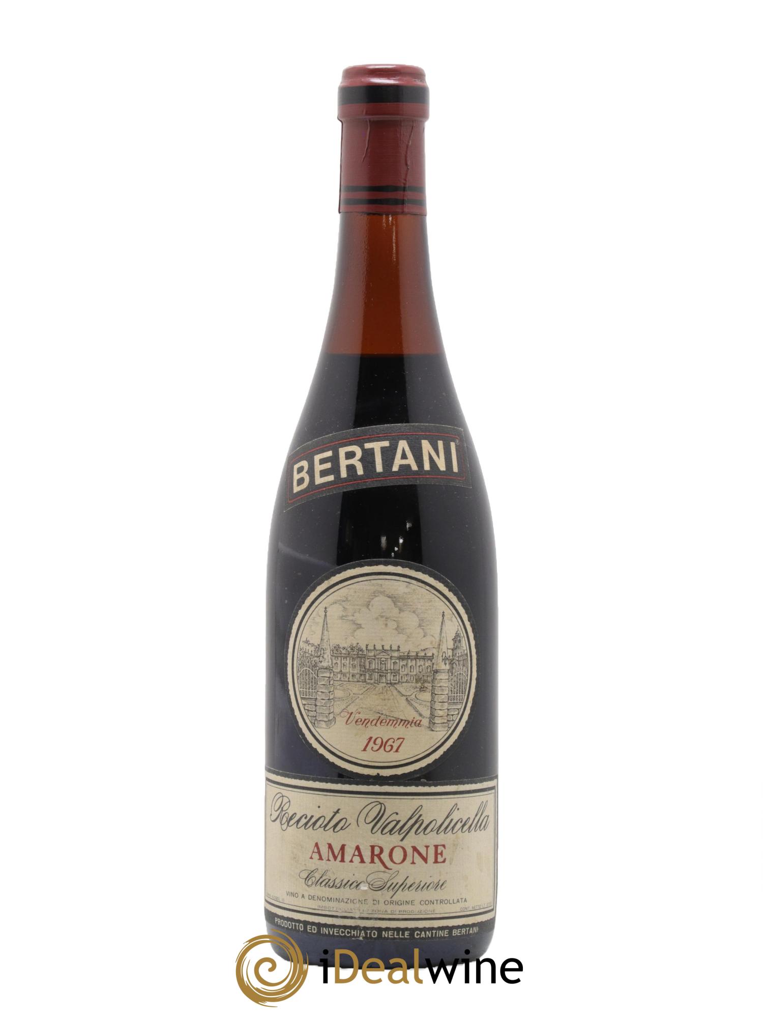 Amarone della Valpolicella Classico DOC Bertani 1967 - Lot of 1 bottle - 0