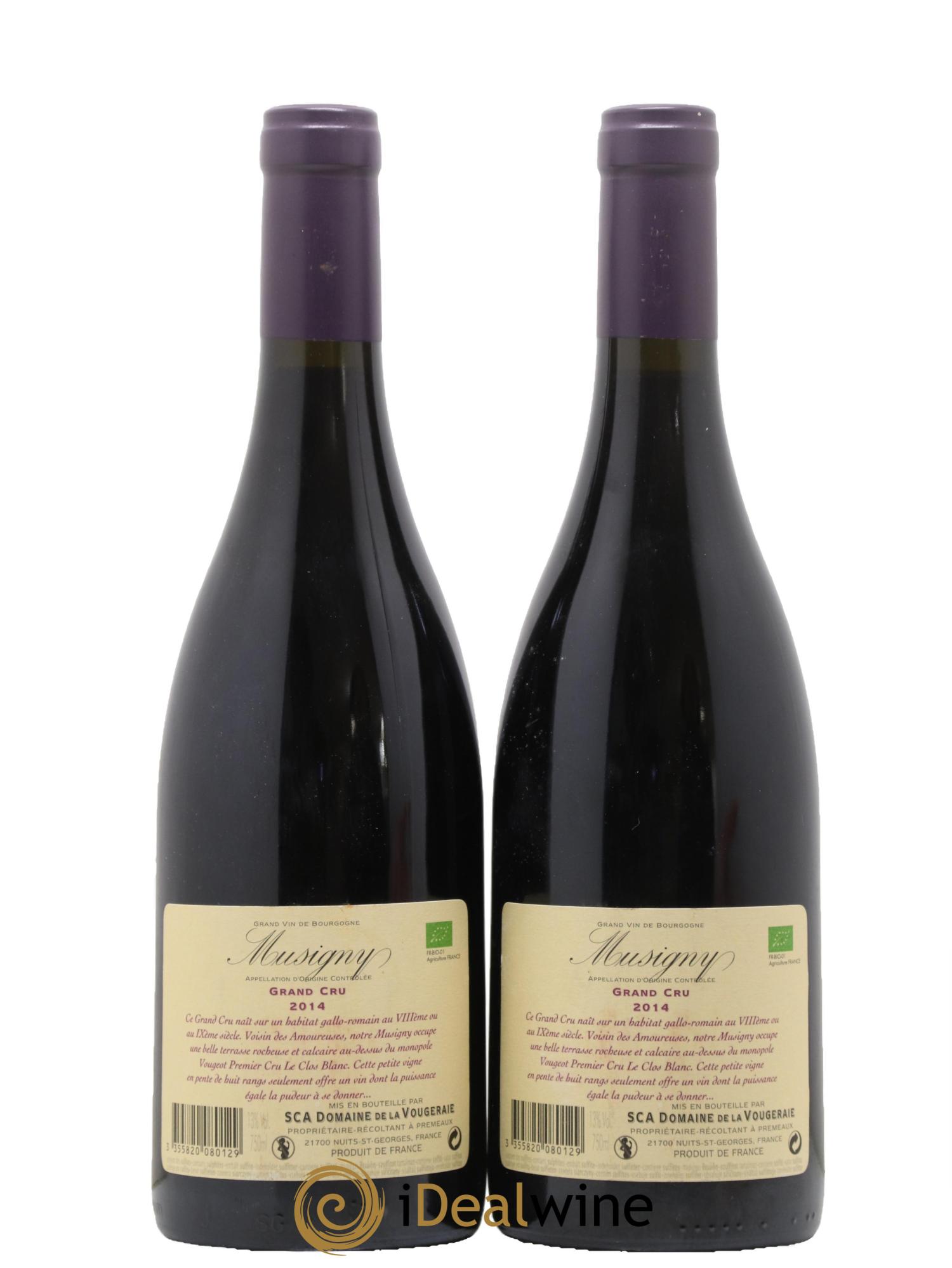 Musigny Grand Cru La Vougeraie 2014 - Lotto di 2 bottiglie - 1