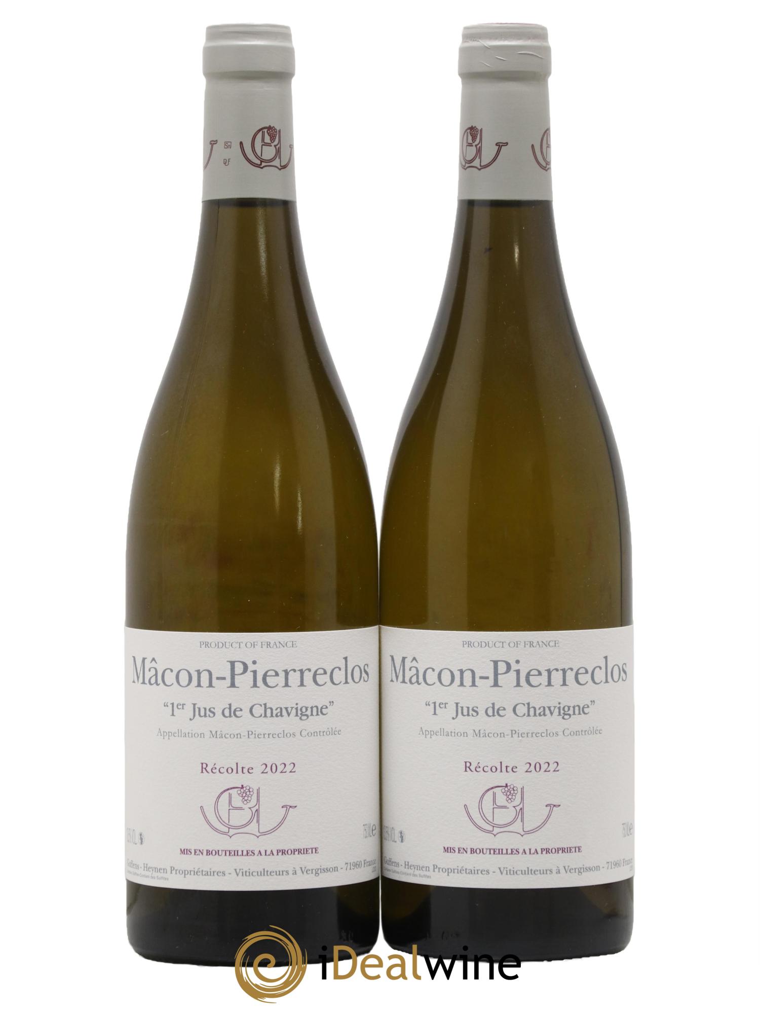 Mâcon Pierreclos 1er Jus de Chavigne Guffens-Heynen 2022 - Lot de 2 bouteilles - 0