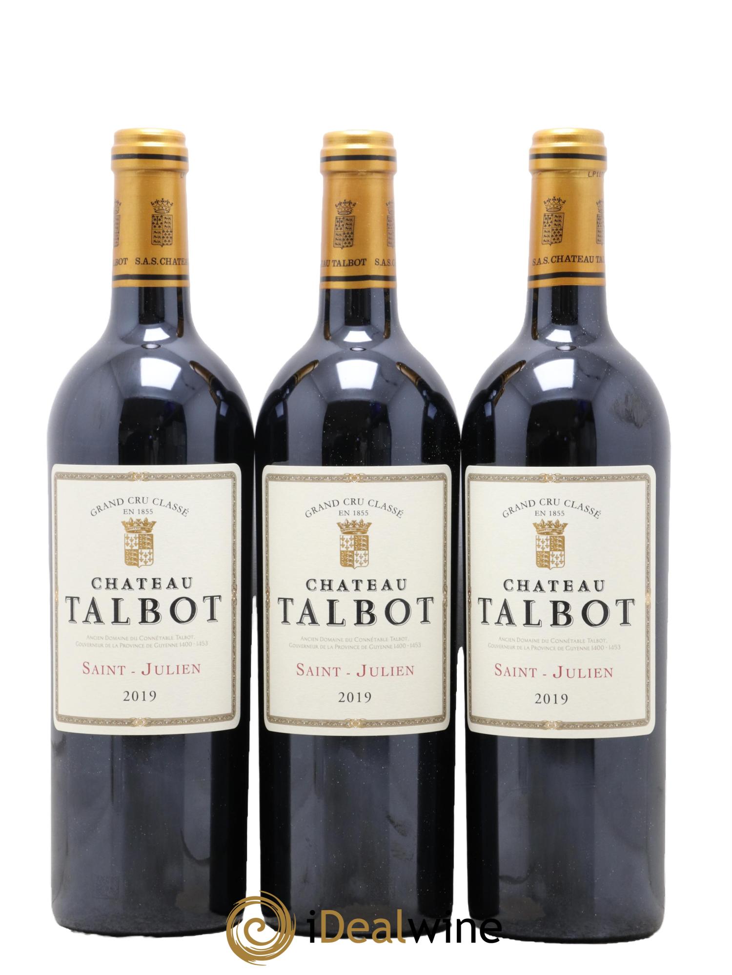 Château Talbot 4ème Grand Cru Classé 2019 - Lotto di 12 bottiglie - 1