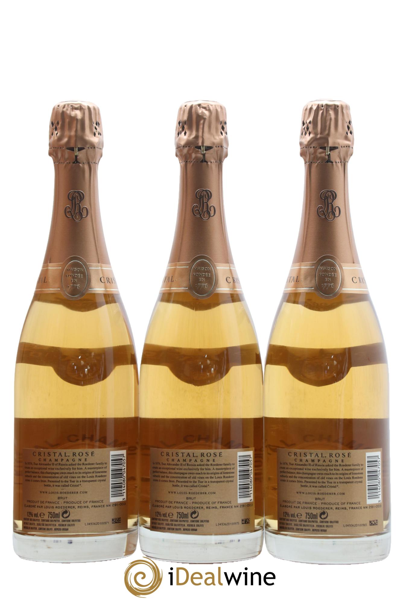 Cristal Louis Roederer 2012 - Lot de 3 bouteilles - 2