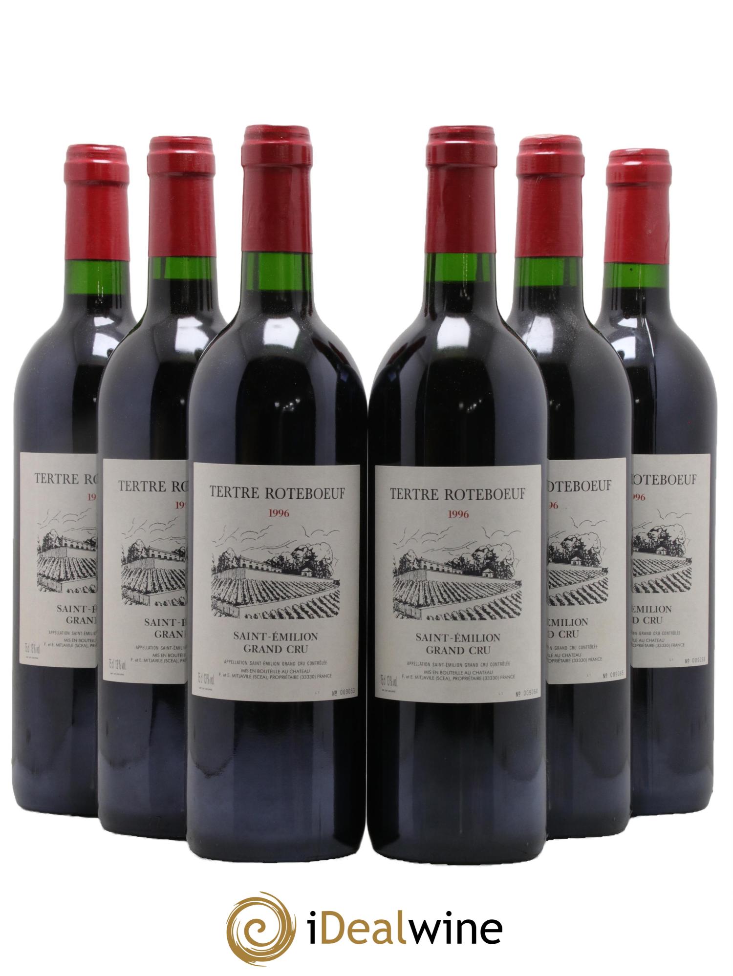 Château Tertre Roteboeuf 1996 - Posten von 6 Flaschen - 0