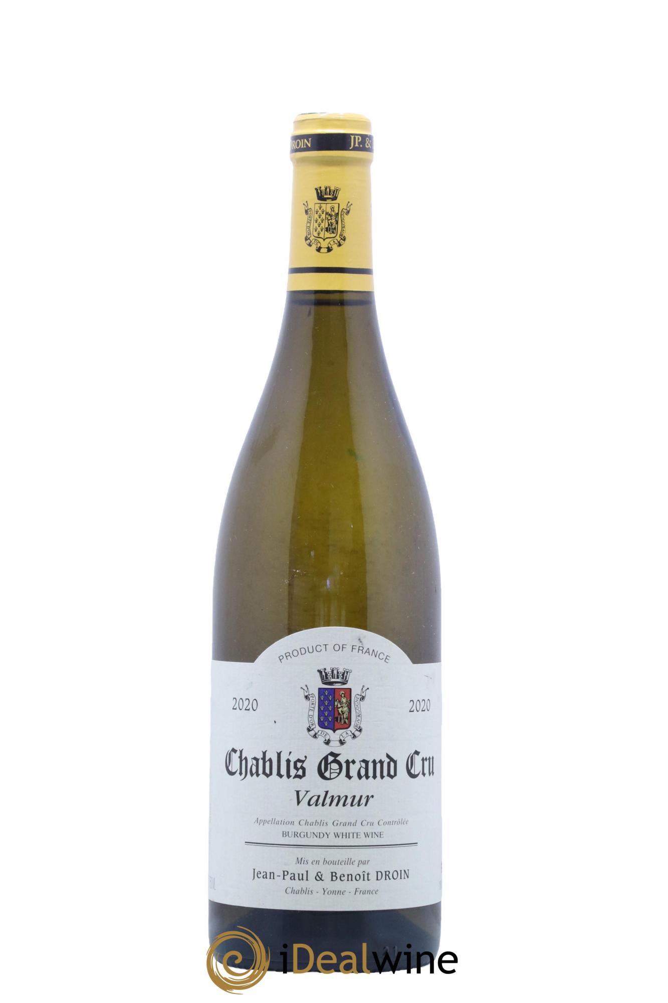 Chablis Grand Cru Valmur Jean-Paul & Benoît Droin (Domaine) 2020 - Posten von 1 Flasche - 0