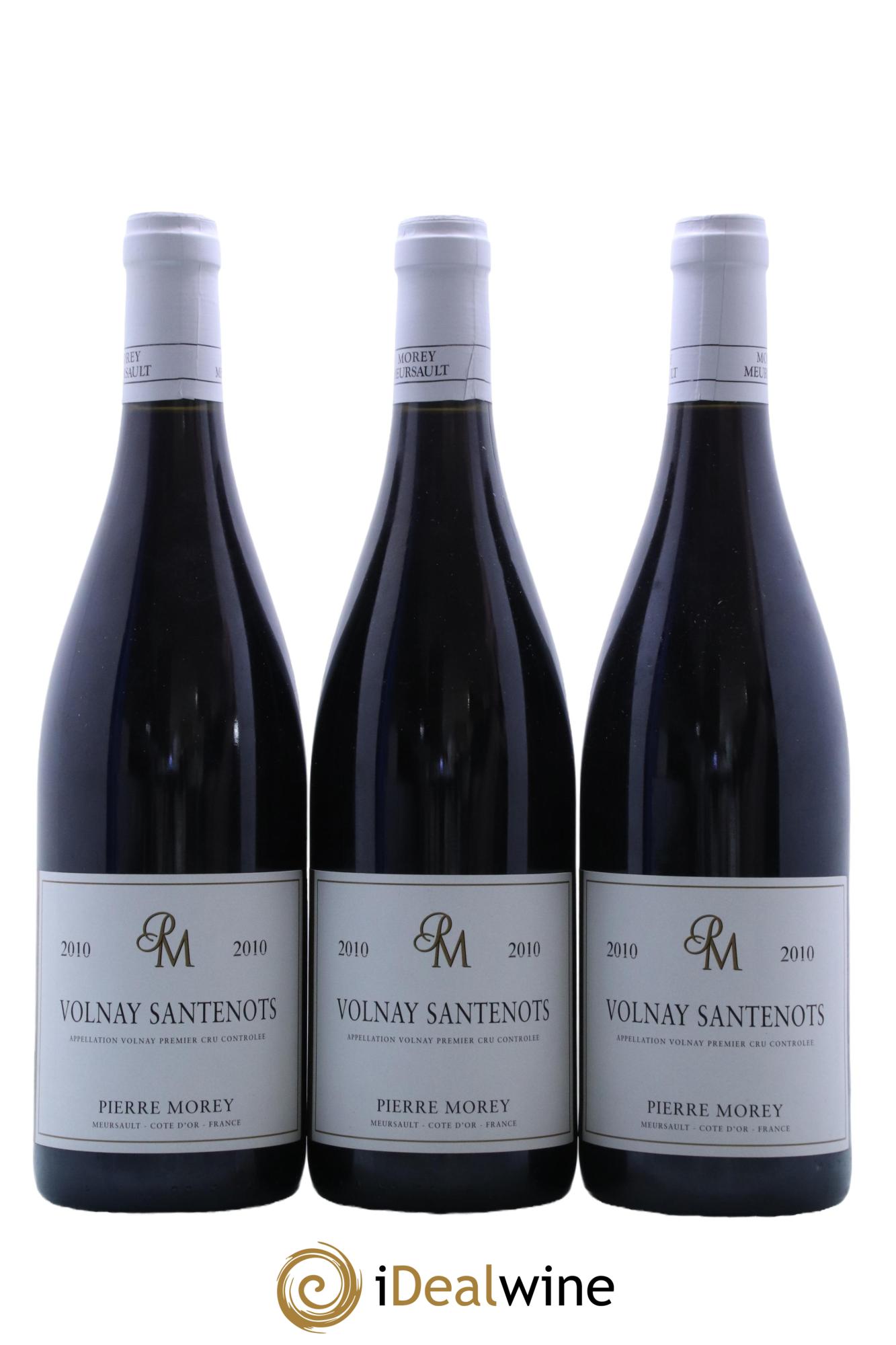 Volnay 1er Cru Les Santenots Pierre Morey (Domaine)  2010 - Lot of 3 bottles - 0