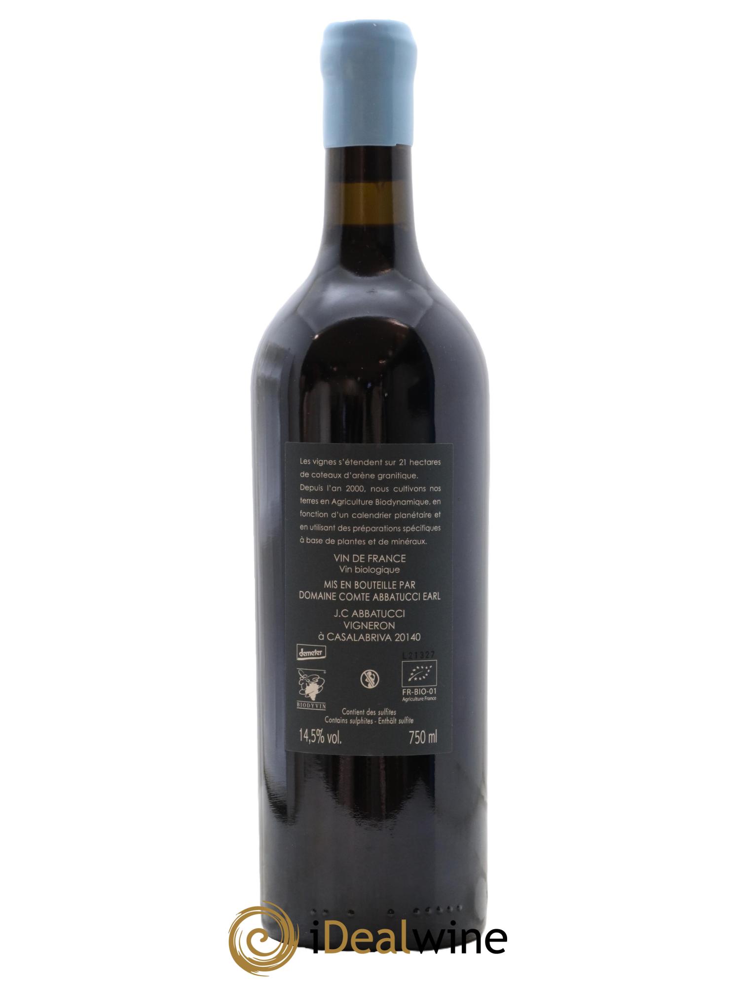 Vin de Corse Valle di Mare Comte Abbatucci (Domaine) 2021 - Lotto di 1 bottiglia - 1