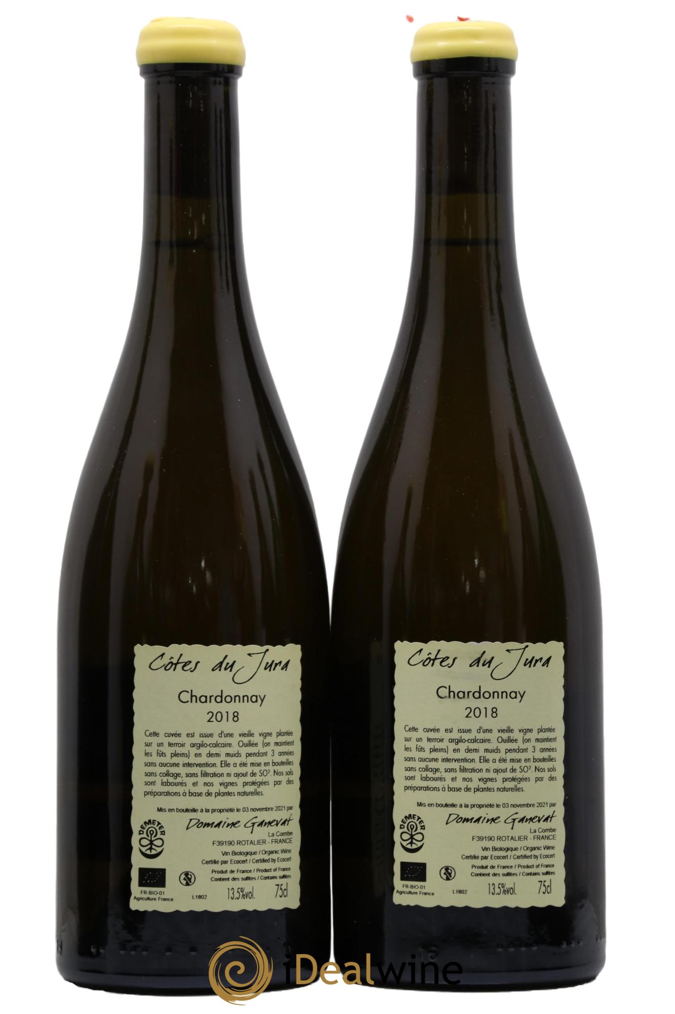 Côtes du Jura Les Chamois du Paradis Jean-François Ganevat (Domaine) 2018 - Lot of 2 bottles - 1