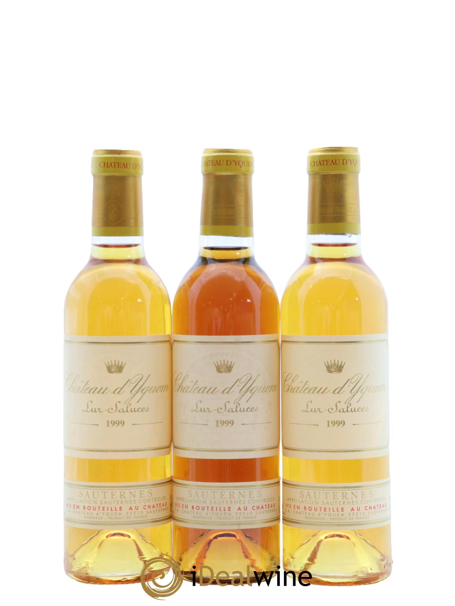 Château d' Yquem 1er Cru Classé Supérieur 1999 - Lot of 3 half-bottles - 0