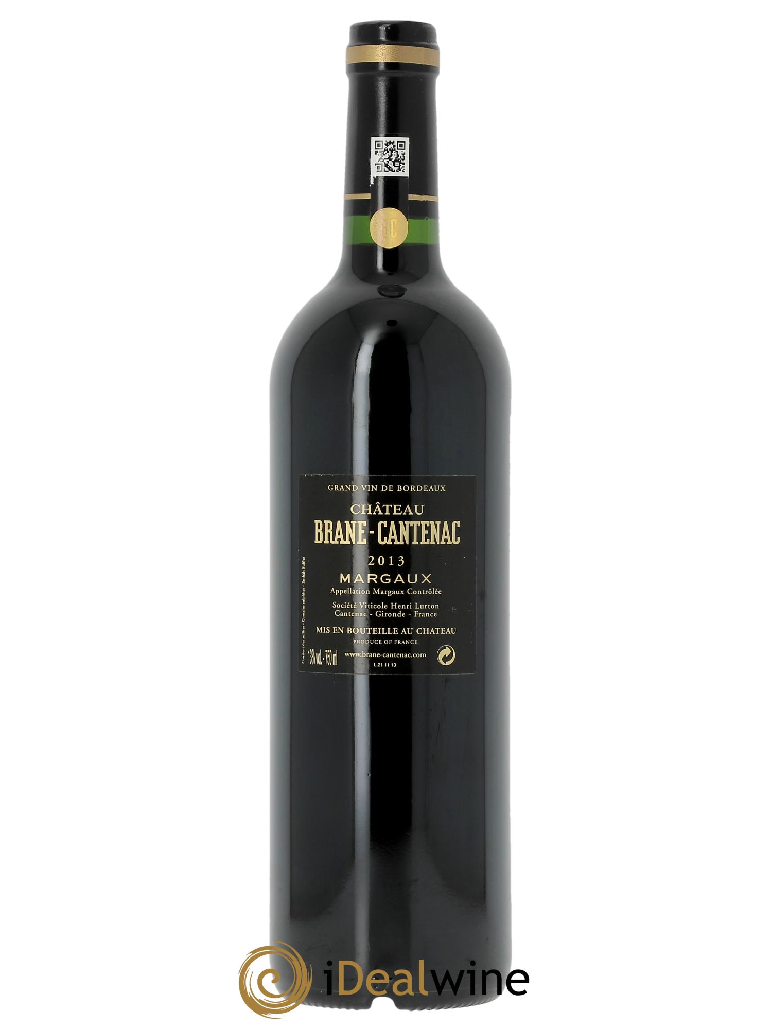 Château Brane Cantenac 2ème Grand Cru Classé (Original-holzkiste ab 12 bts) 2013 - Posten von 1 Flasche - 1