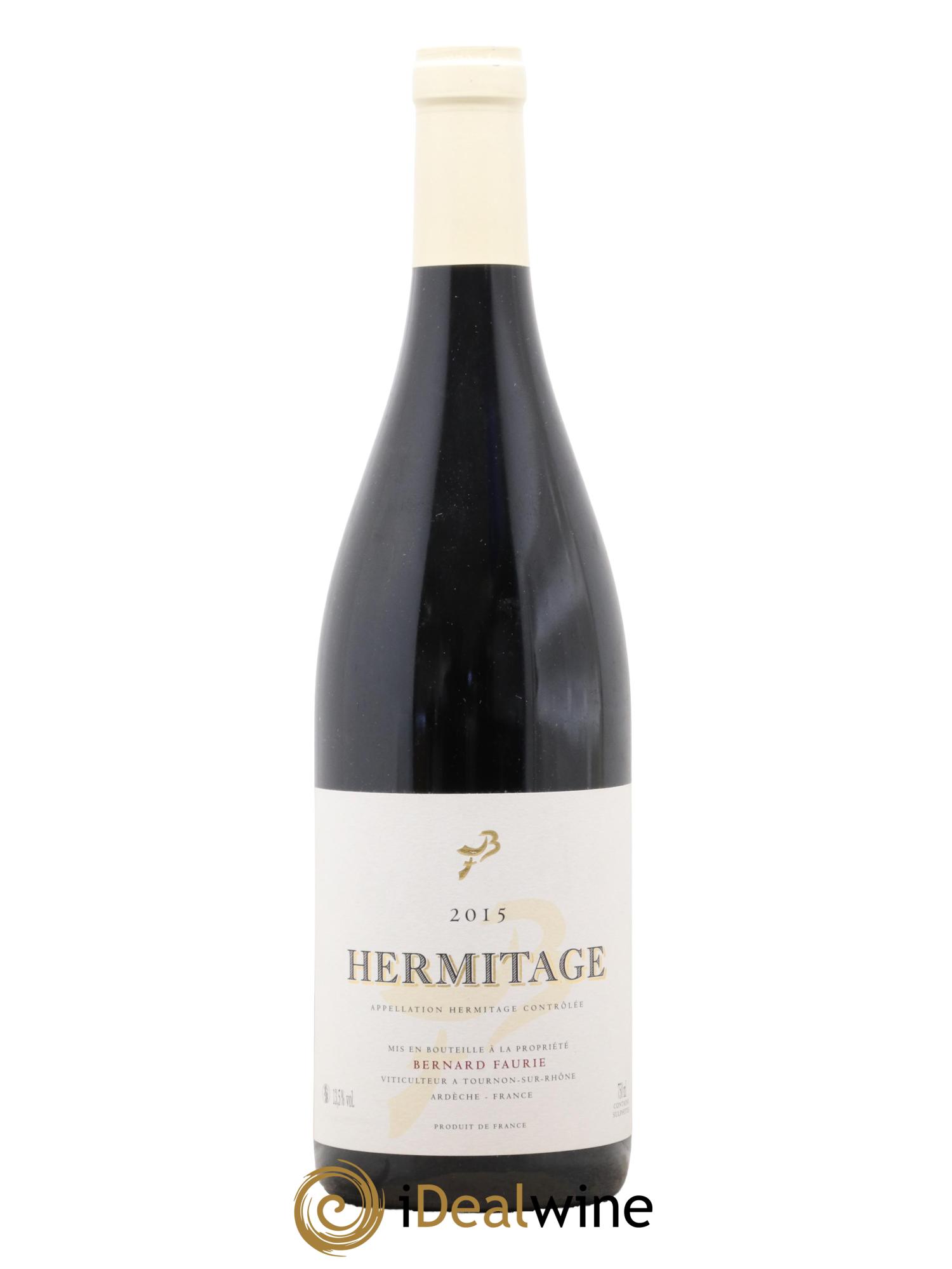 Hermitage Greffieux Bessards (capsule blanche) Bernard Faurie 2015 - Posten von 1 Flasche - 0