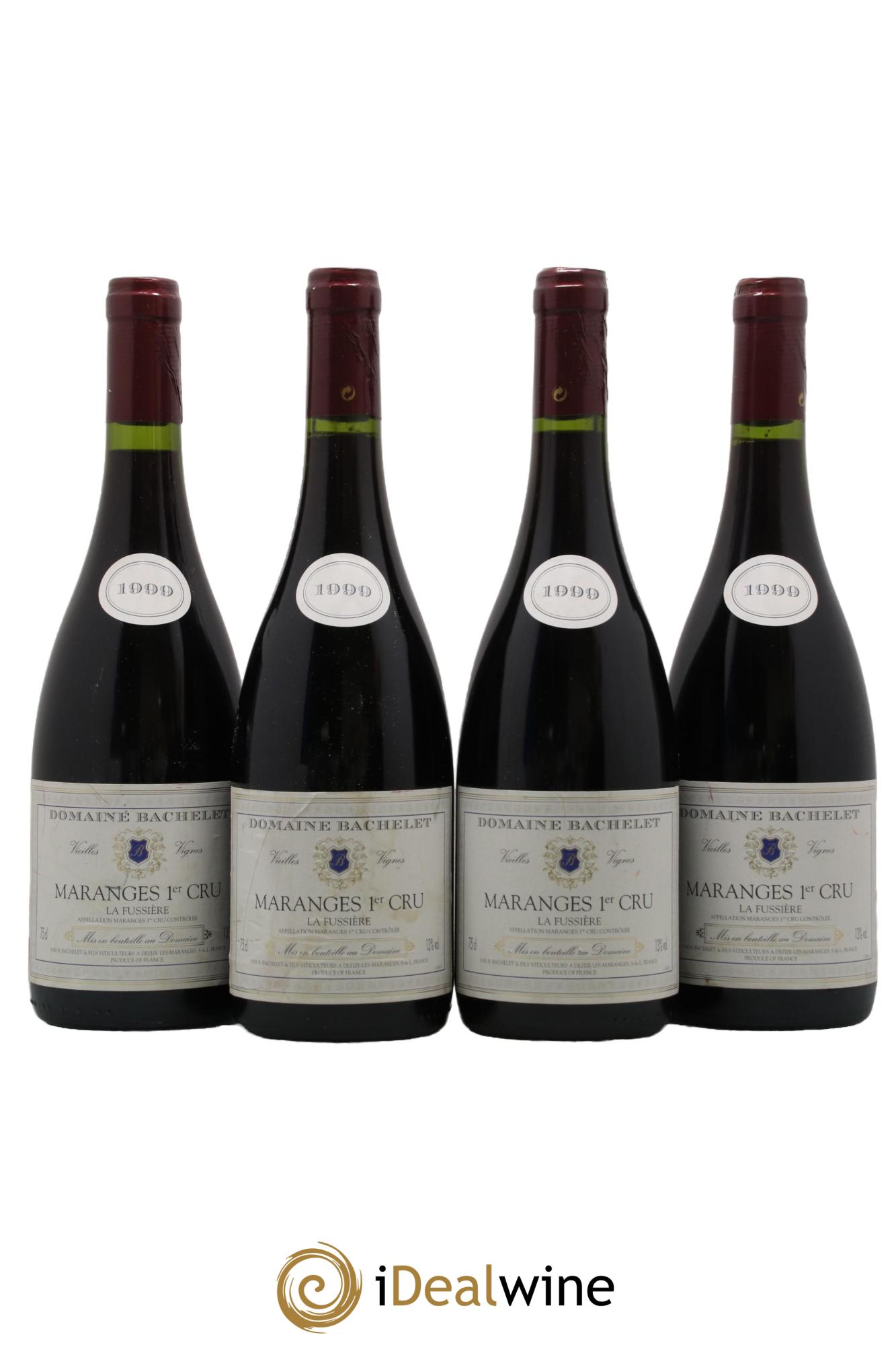 Maranges 1er Cru La Fussière Domaine Bernard Bachelet et Fils 1999 - Lot de 4 bouteilles - 0