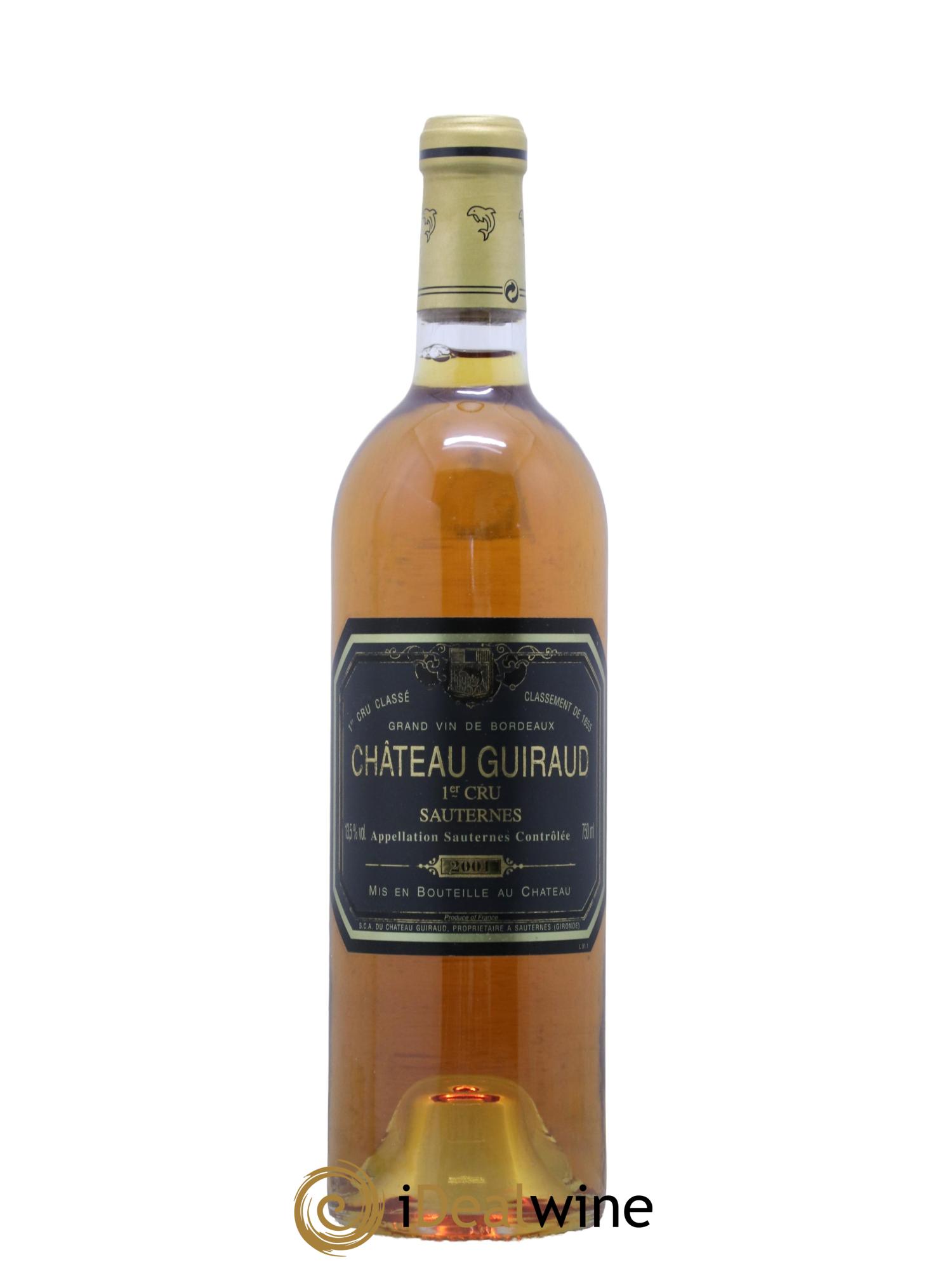 Château Guiraud 1er Grand Cru Classé  2001 - Posten von 1 Flasche - 0