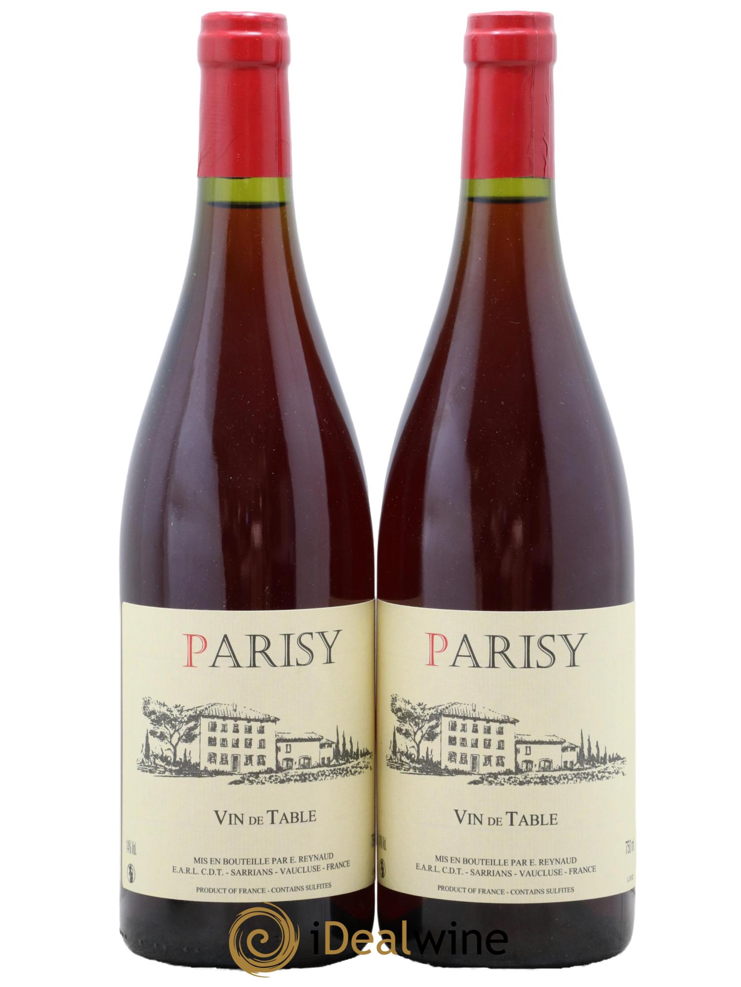 Vin de Table Parisy  Emmanuel Reynaud  - Lot of 2 bottles - 0