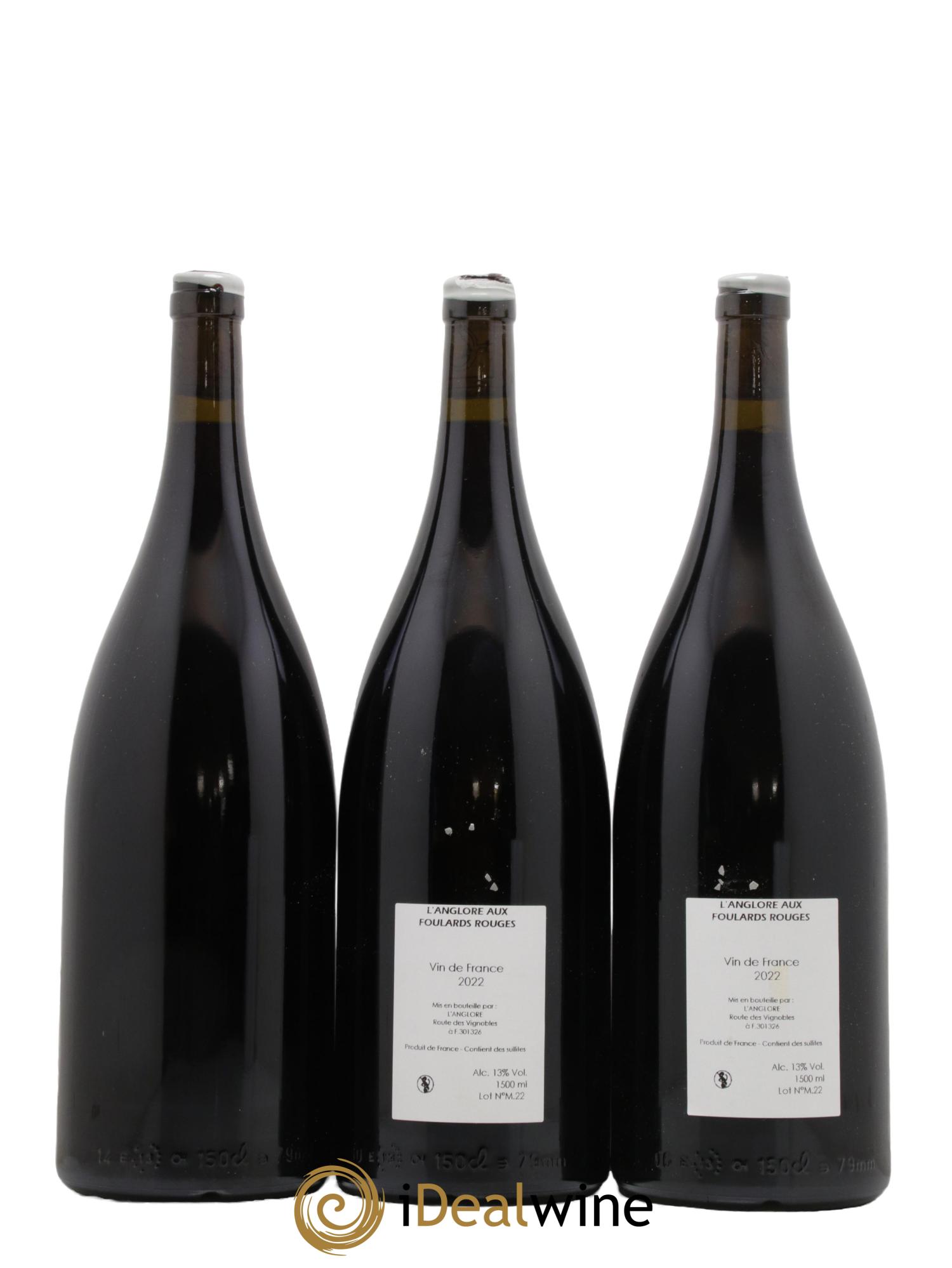 Vin de France L'Anglore aux Foulards Rouges L'Anglore  2022 - Lot de 3 magnums - 1