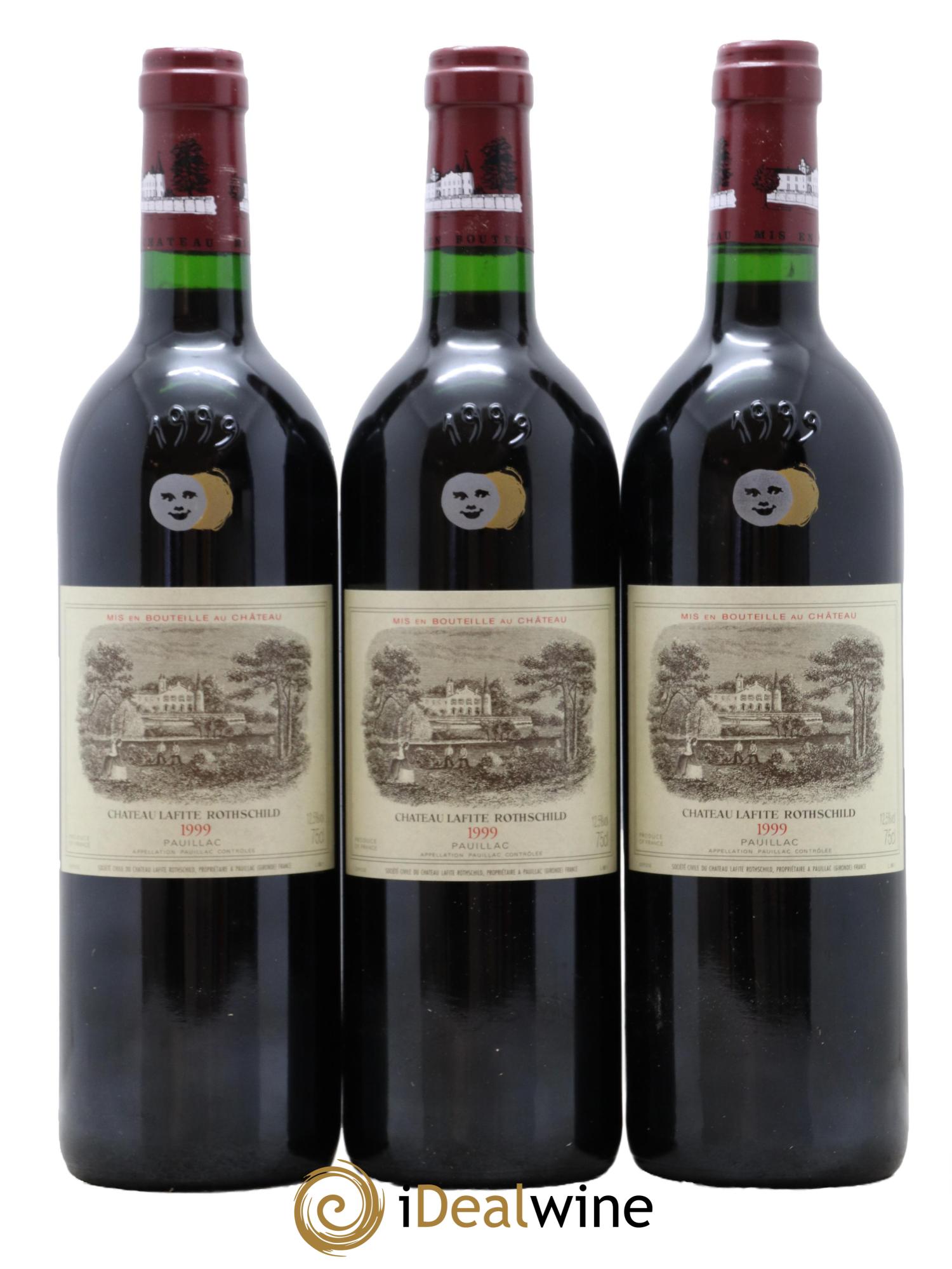 Château Lafite Rothschild 1er Grand Cru Classé 1999 - Lotto di 3 bottiglie - 0