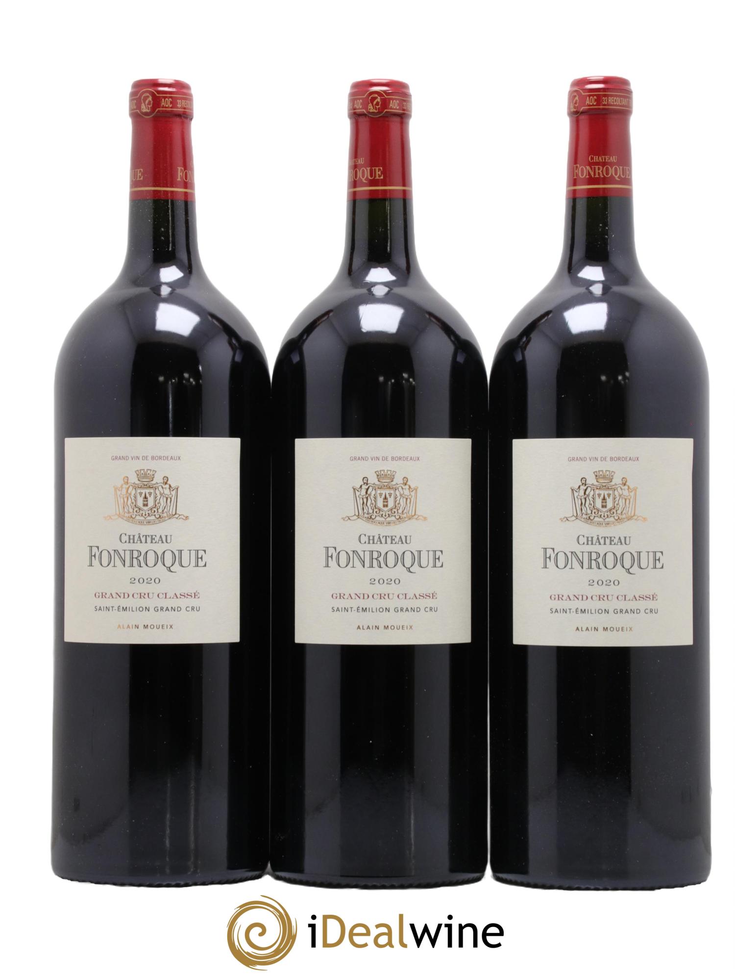 Château Fonroque Grand Cru Classé  2020 - Lot of 3 magnums - 0