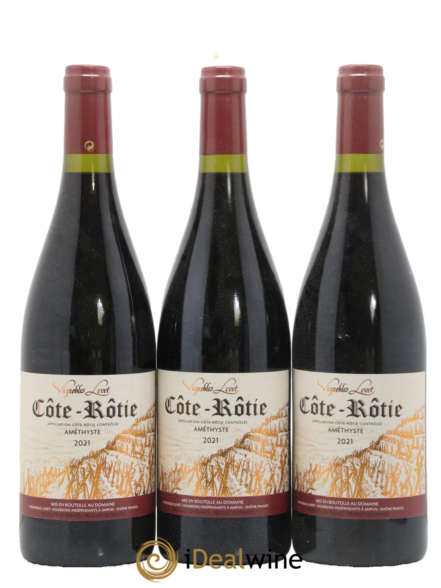 Côte-Rôtie Améthyste Vignobles Levet 2021 - Lot de 3 bouteilles - 0