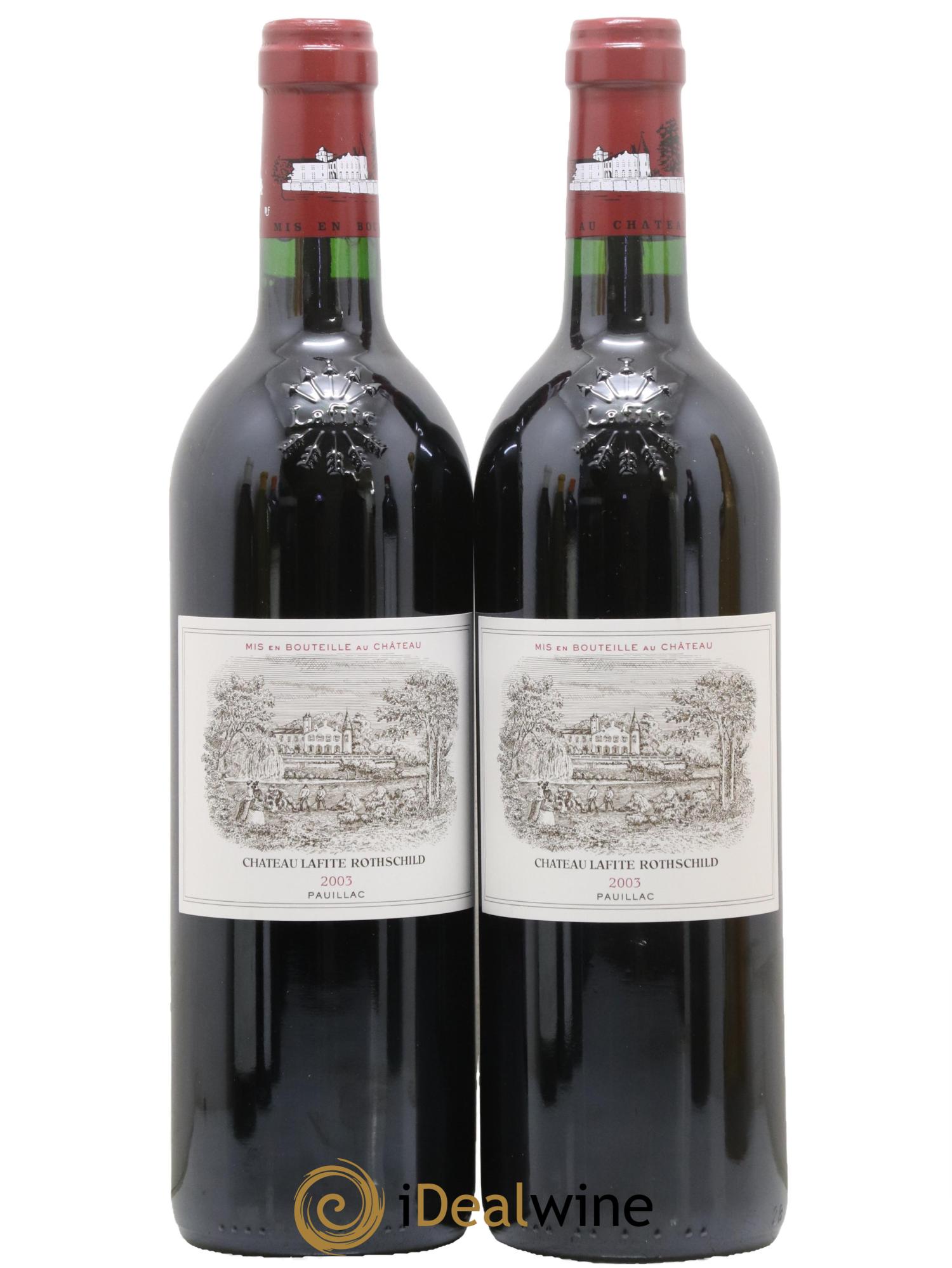 Château Lafite Rothschild 1er Grand Cru Classé 2003 - Posten von 2 Flaschen - 0