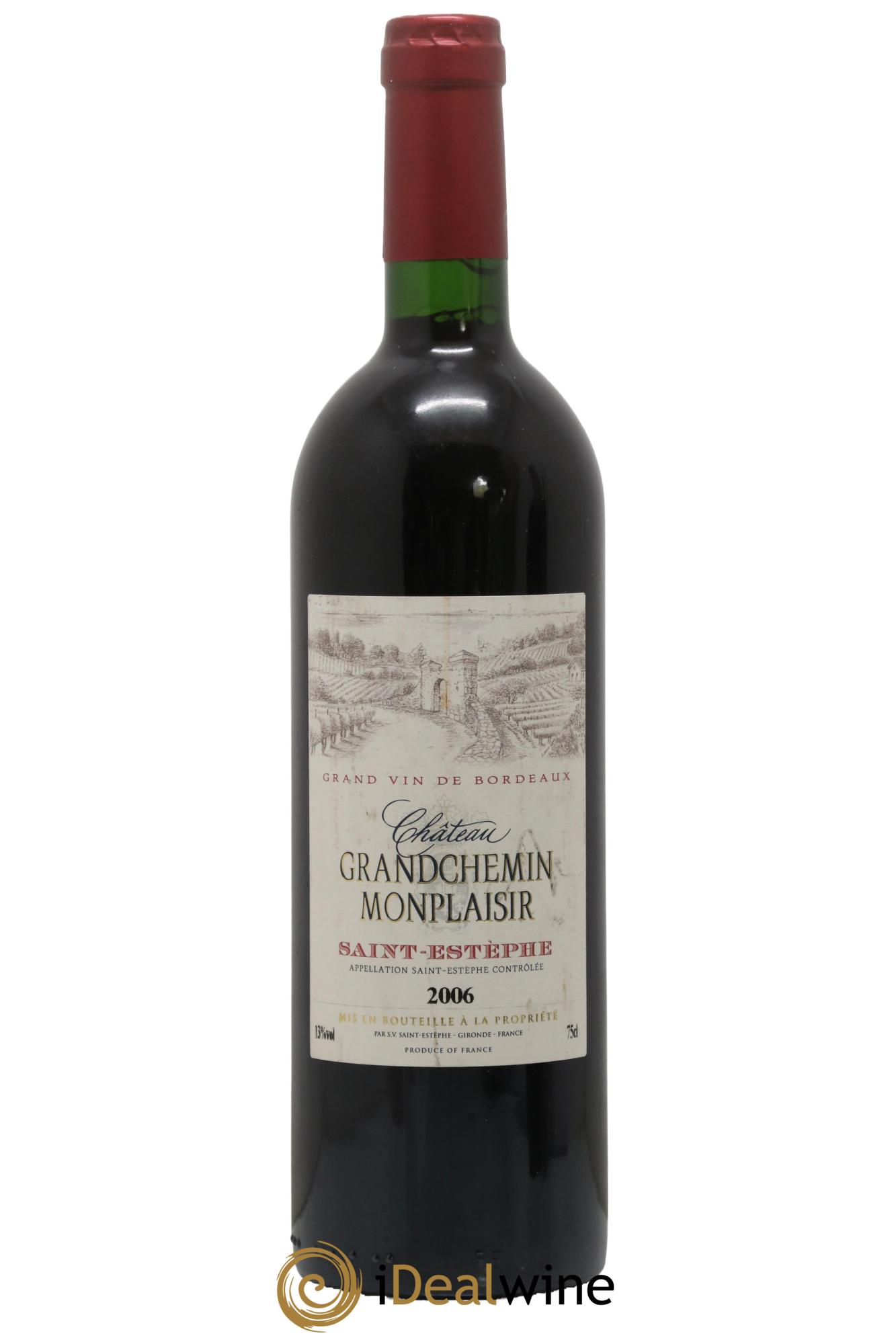 Saint-Estèphe Chateau GrandChemin Monplaisir 2006 - Lot de 1 bouteille - 0