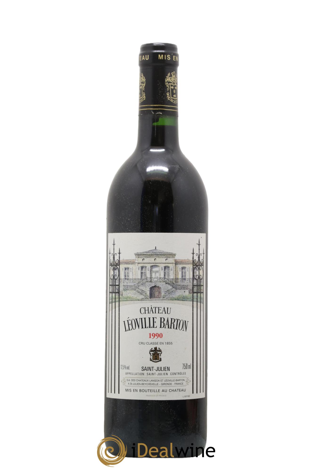 Château Léoville Barton 2ème Grand Cru Classé 1990 - Posten von 1 Flasche - 0