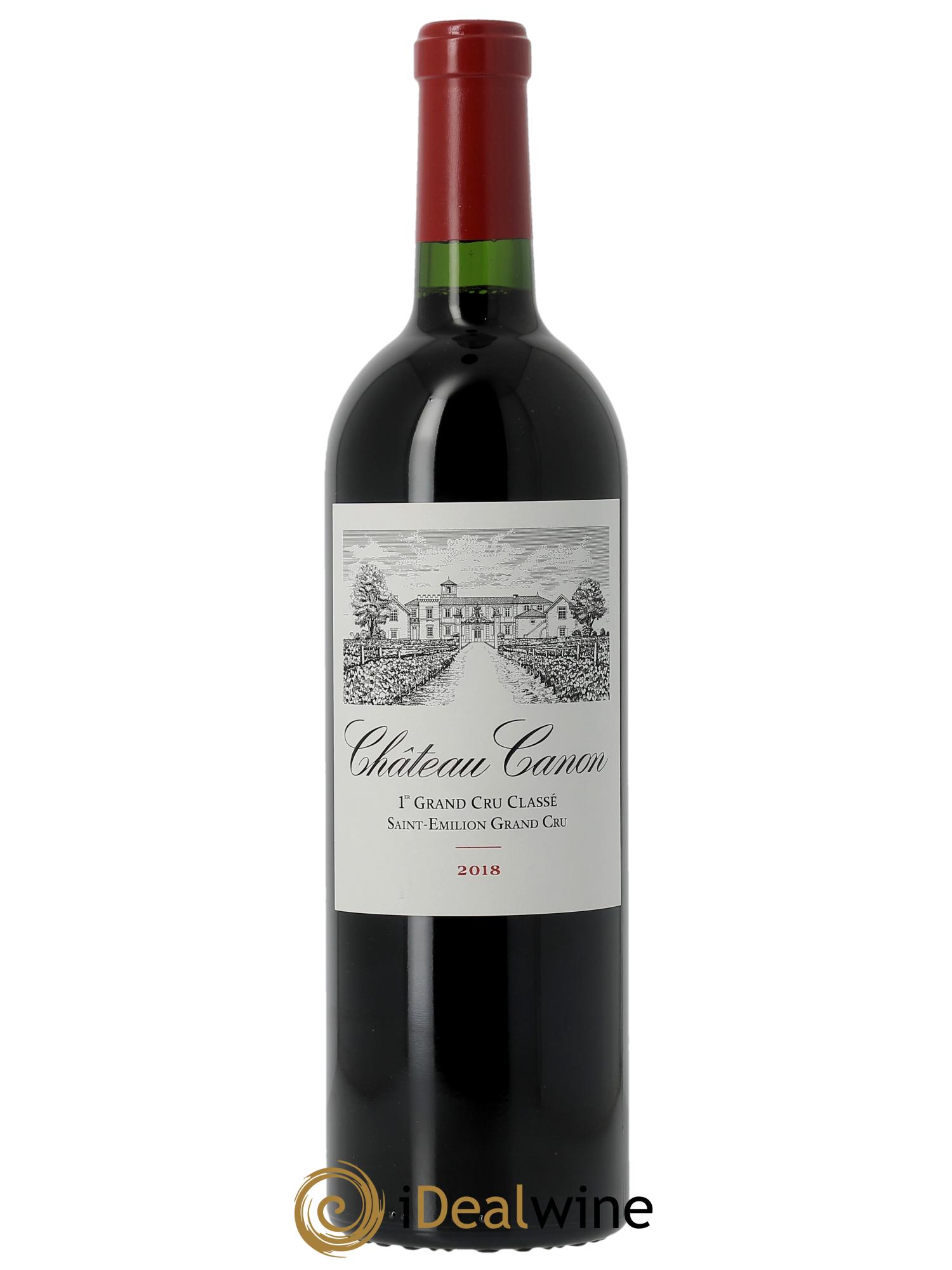 Château Canon 1er Grand Cru Classé B CBO  partir de 6 bts 2018 - Lot de 1 bouteille - 0