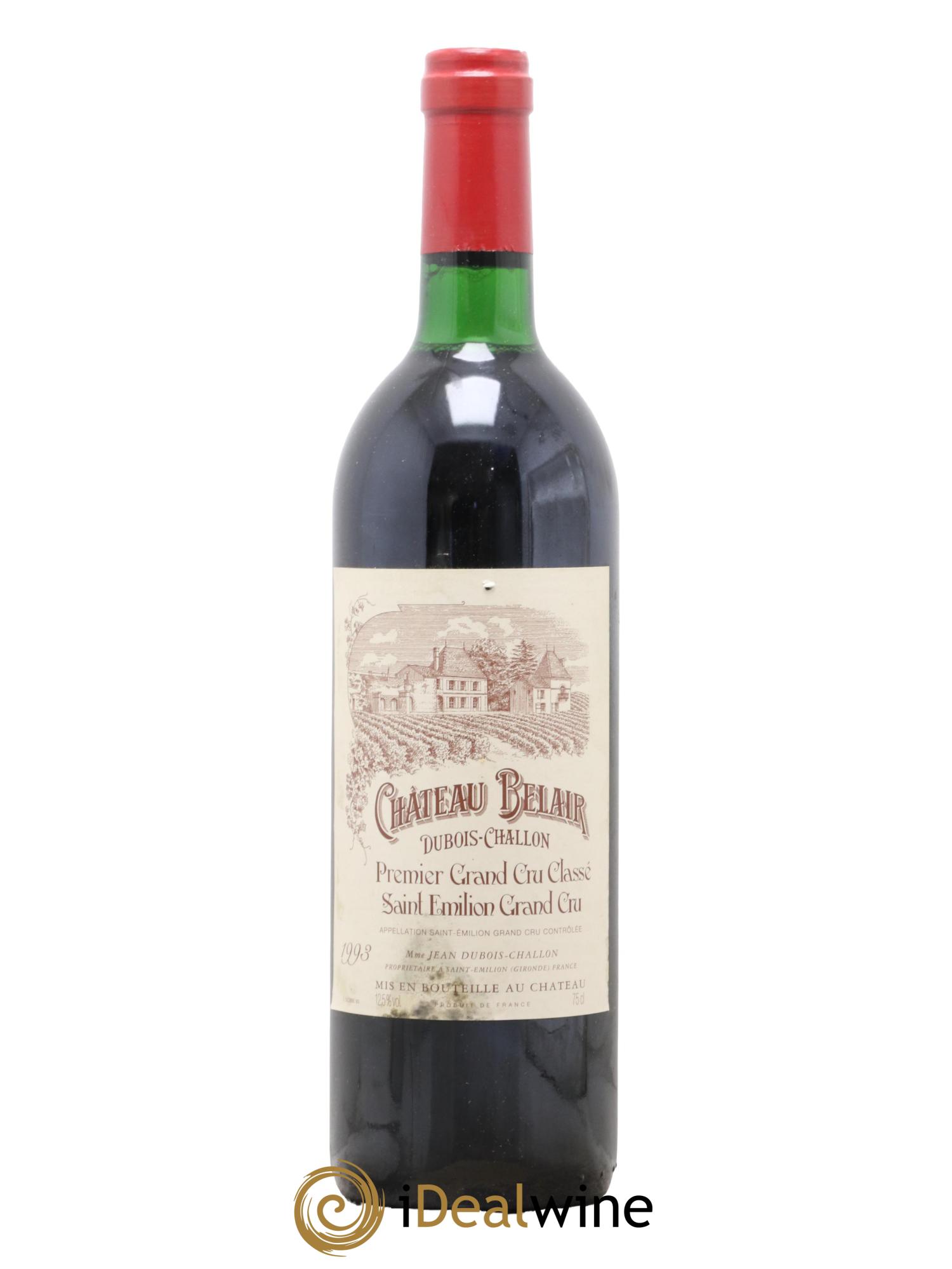 Château Belair (Belair-Monange) 1er Grand Cru Classé B  1993 - Lot of 1 bottle - 0