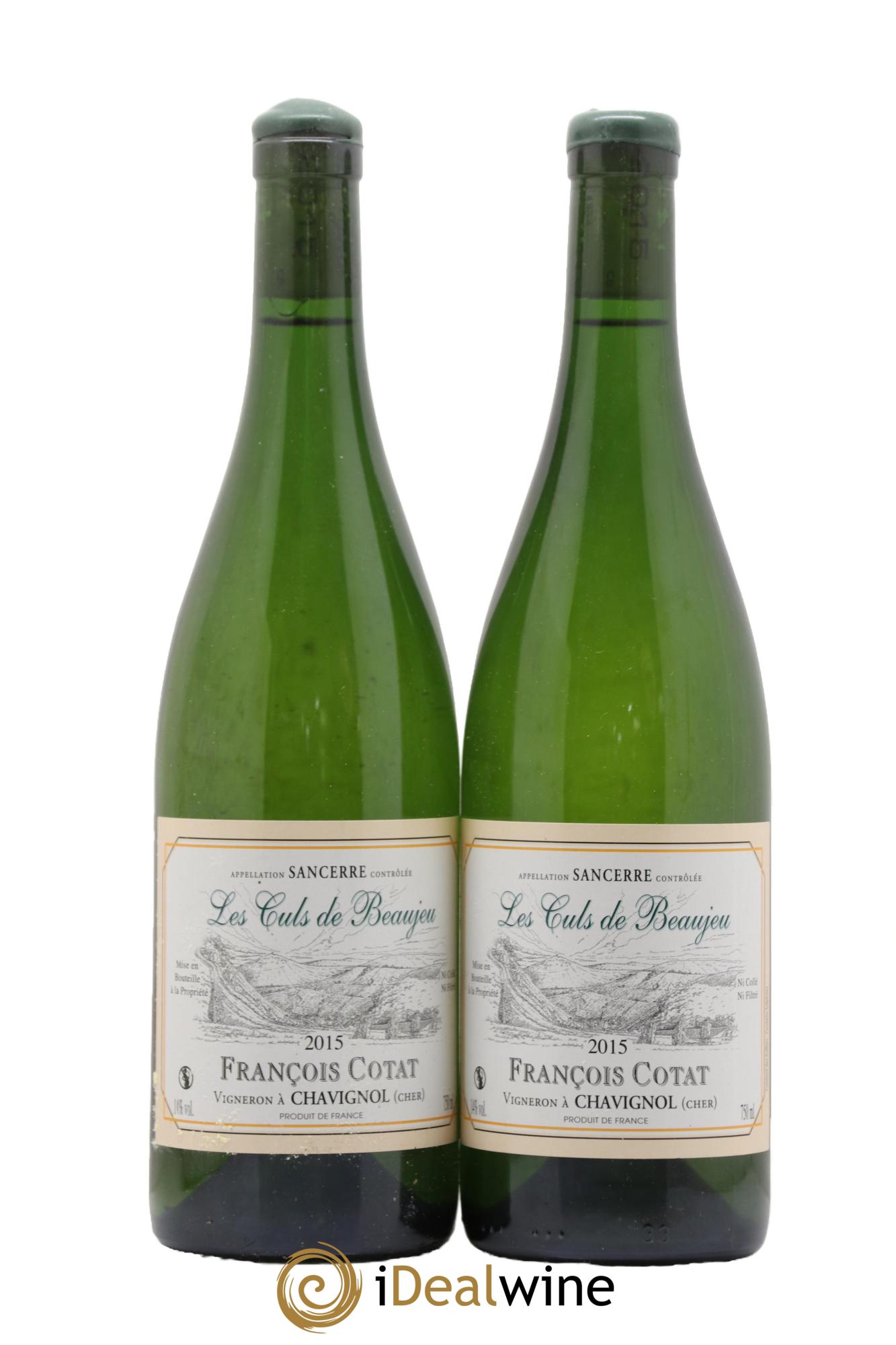 Sancerre Les Culs de Beaujeu François Cotat 2015 - Lot of 2 bottles - 0