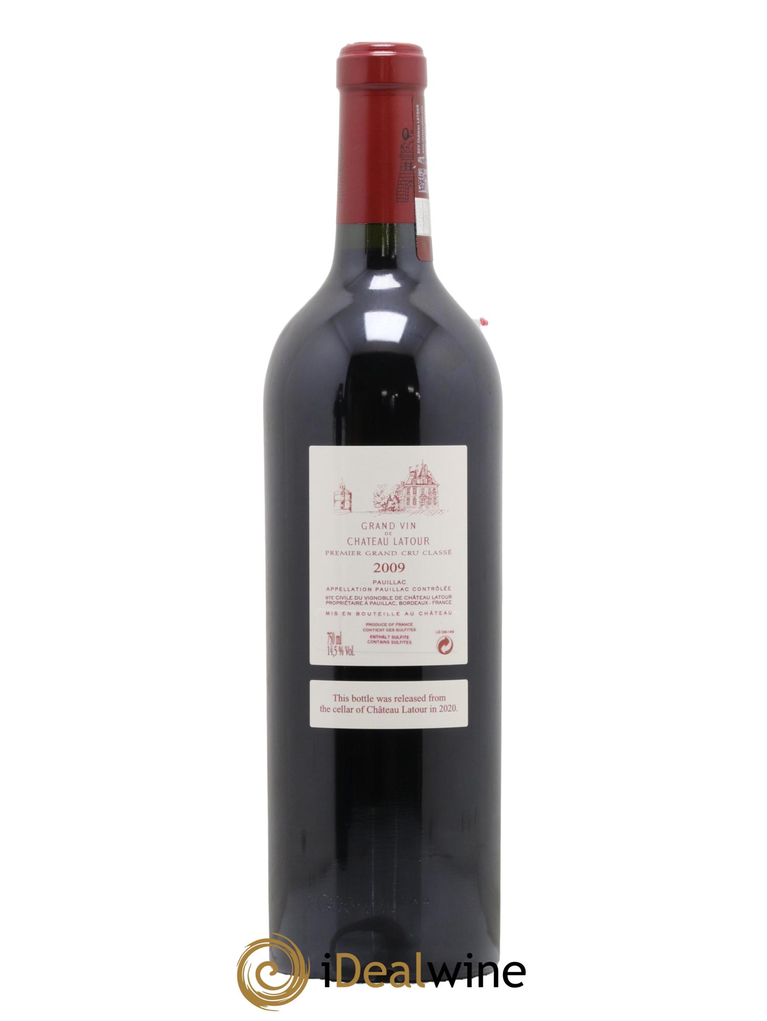 Château Latour 1er Grand Cru Classé 2009 - Lot de 1 bouteille - 1