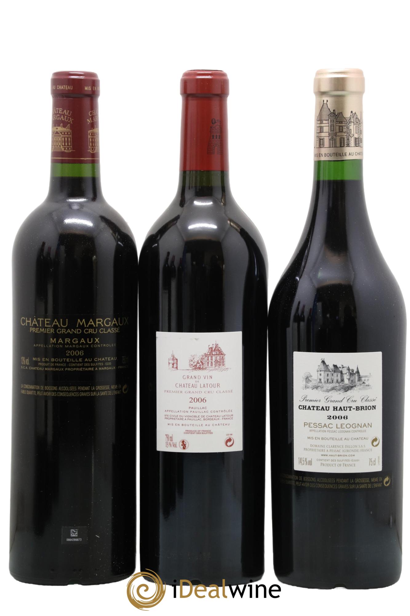 Caisse Collection Duclot 2006 Margaux, Yquem, Lafitte Rothschild, La Mission Haut-Brion, Pétrus, Latour, Haut-Brion, Cheval Blanc, Mouton Rothschild 2006 - Posten von 9 Flaschen - 4