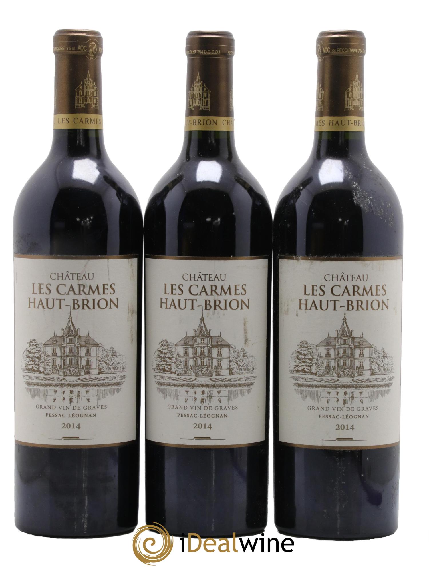 Château Les Carmes Haut-Brion 2014 - Lot de 3 bouteilles - 0