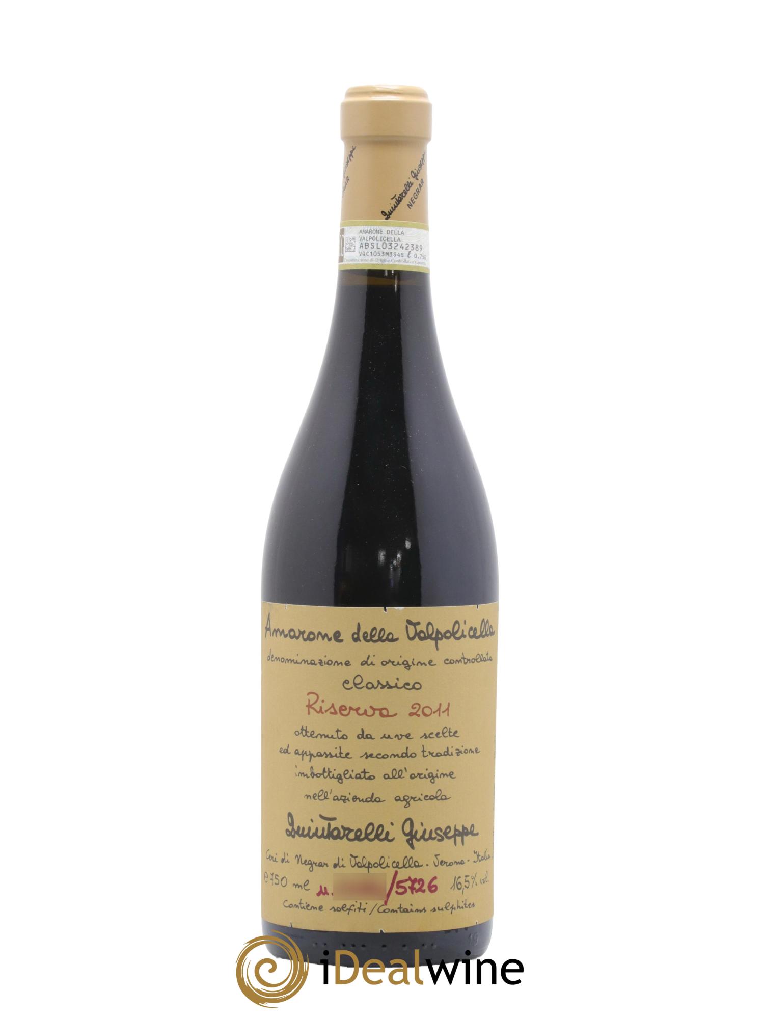 Amarone della Valpolicella Riserva Giuseppe Quintarelli 2011 - Lot of 1 bottle - 0